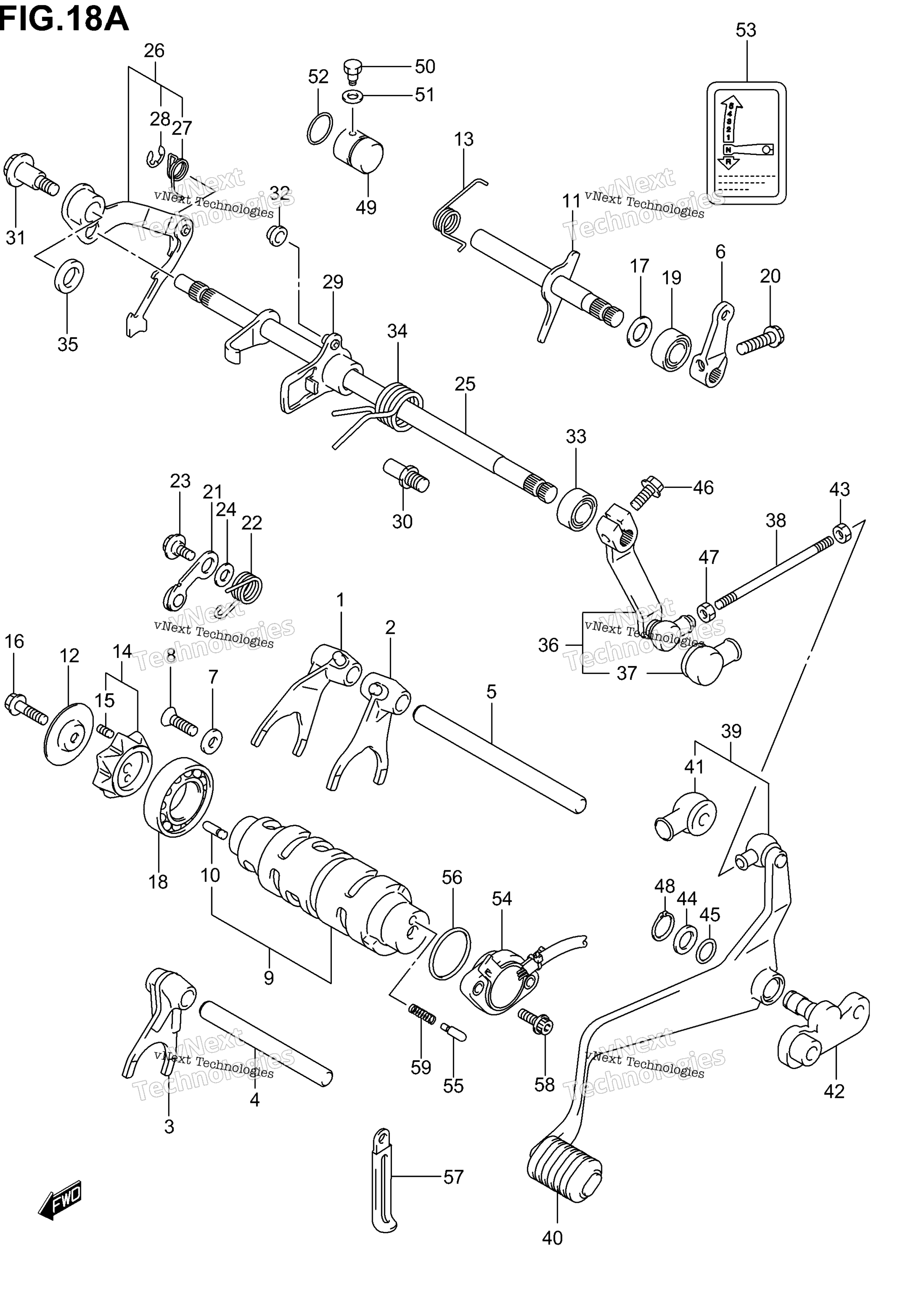 передача Shifting (Model K3 / K4 / K5 / K6)