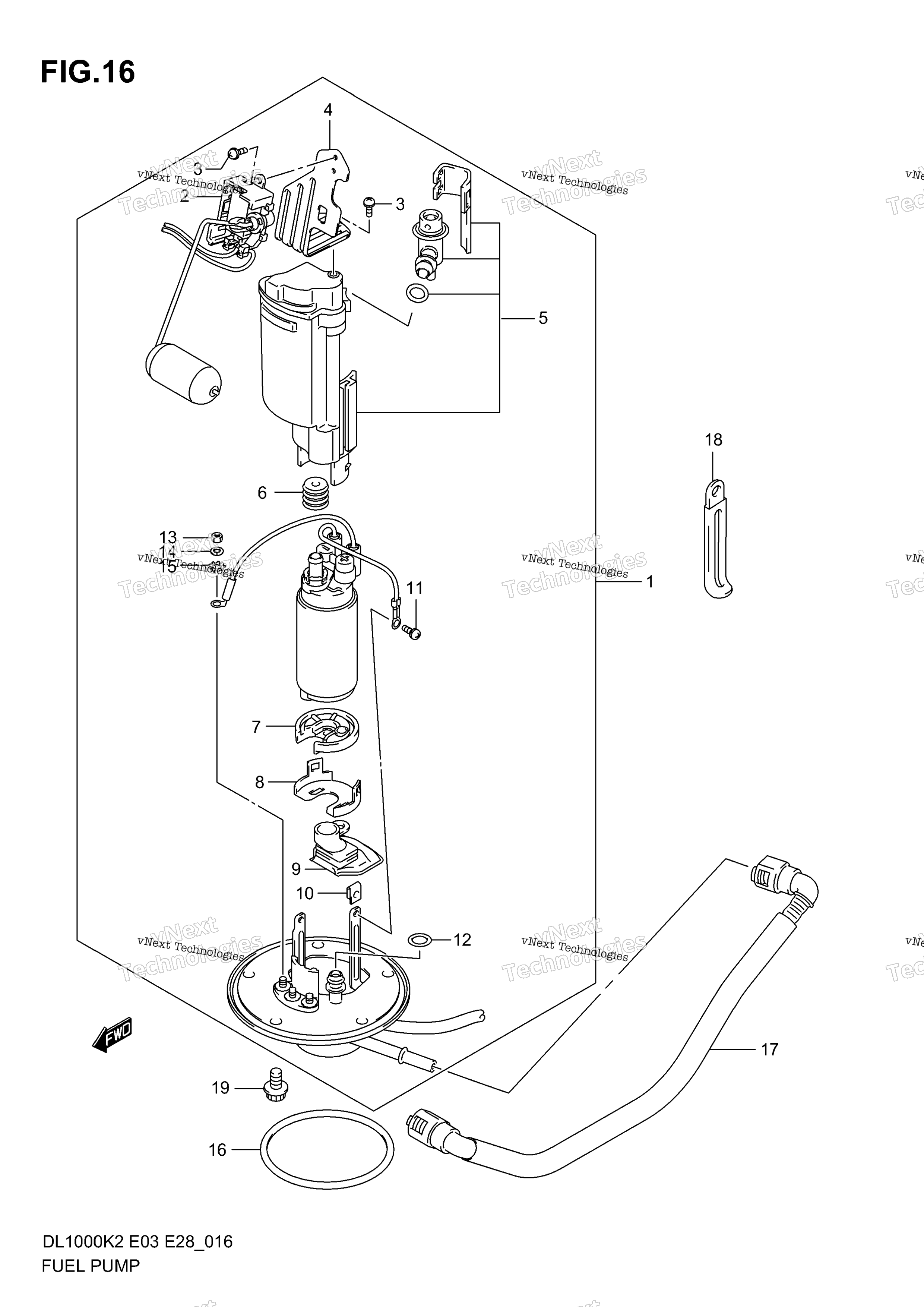 Топливный насос (Model K2/K3)