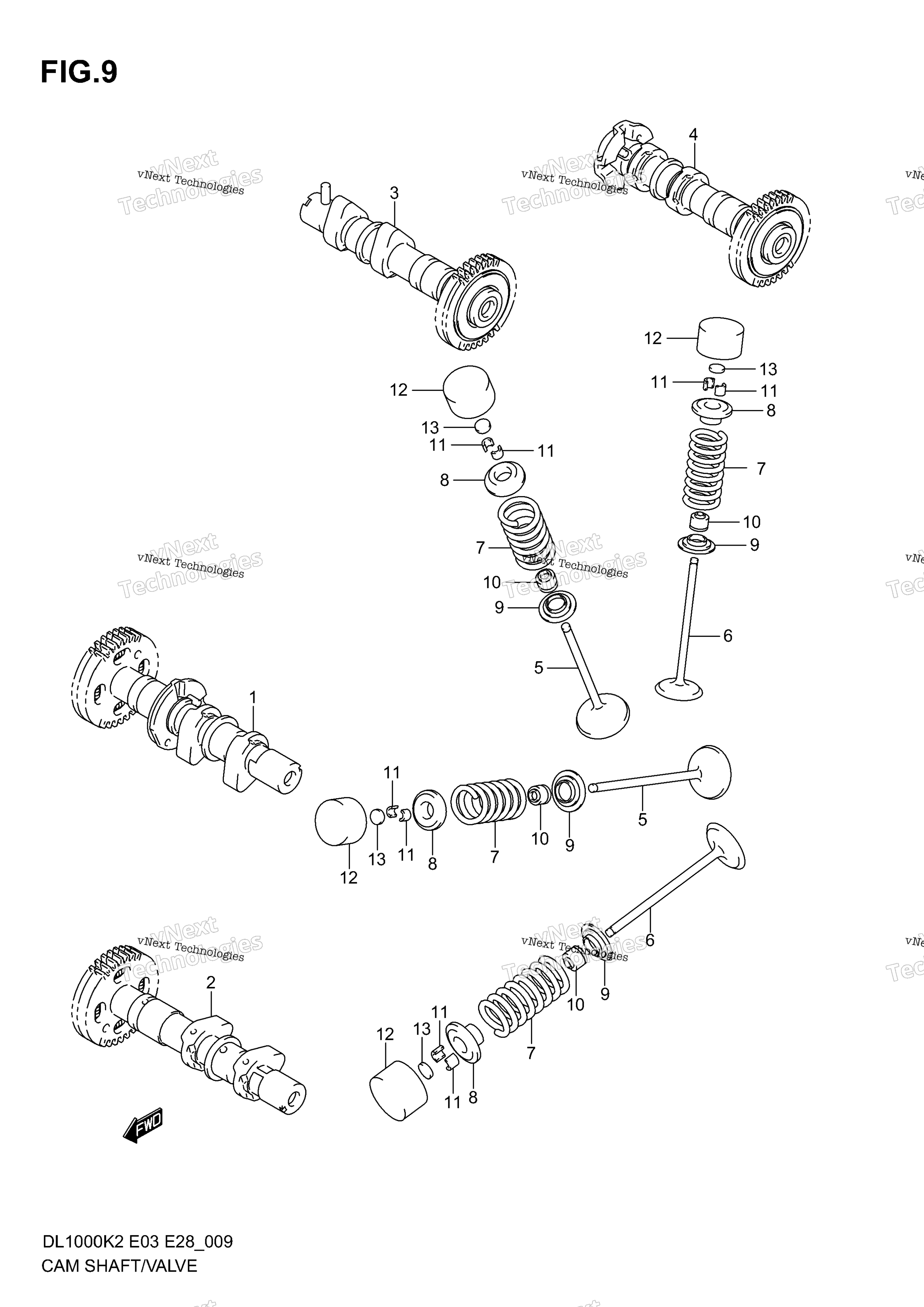 CAMSHAFT / клапан