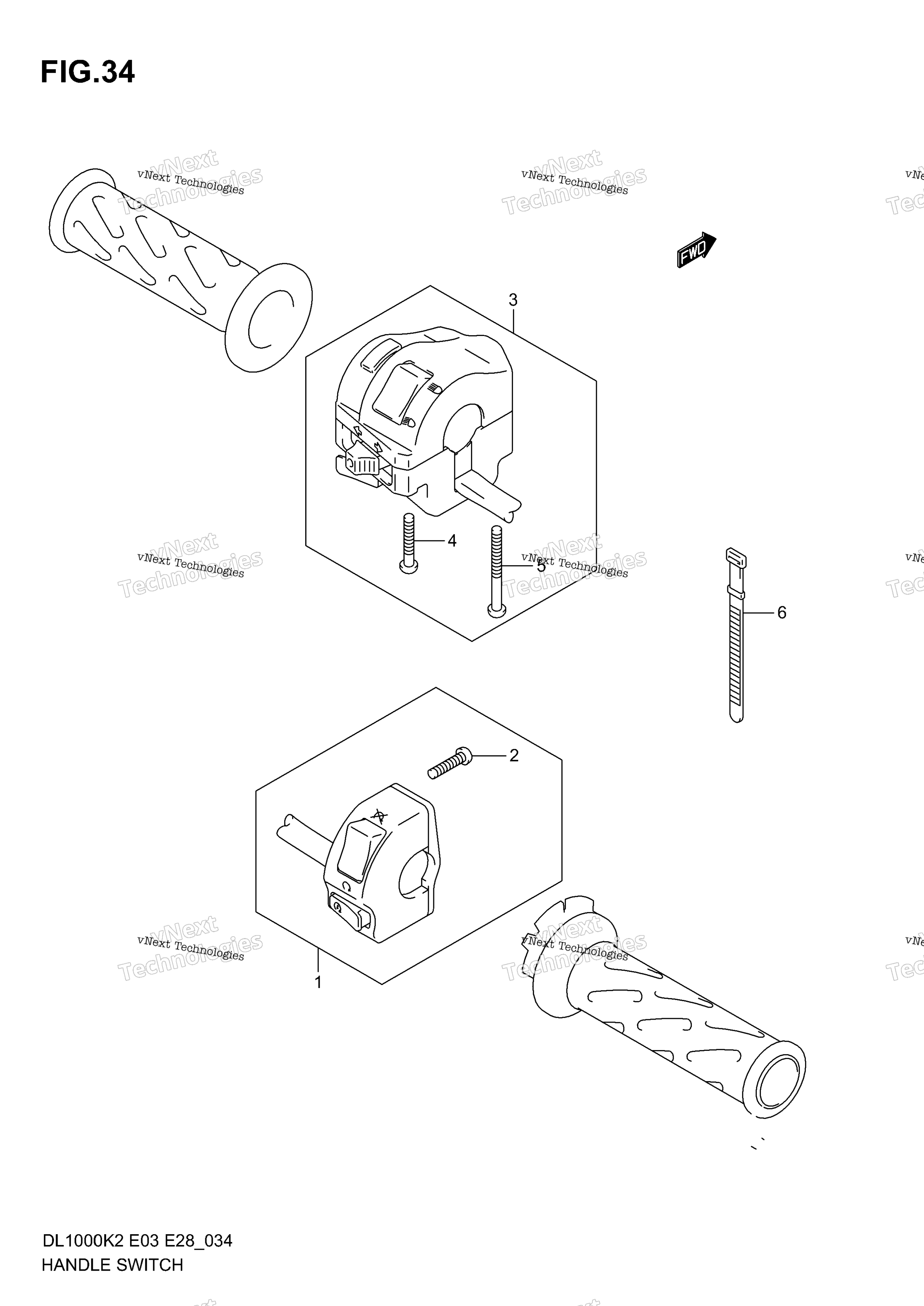Переключатели на руле (Model K2/K3)