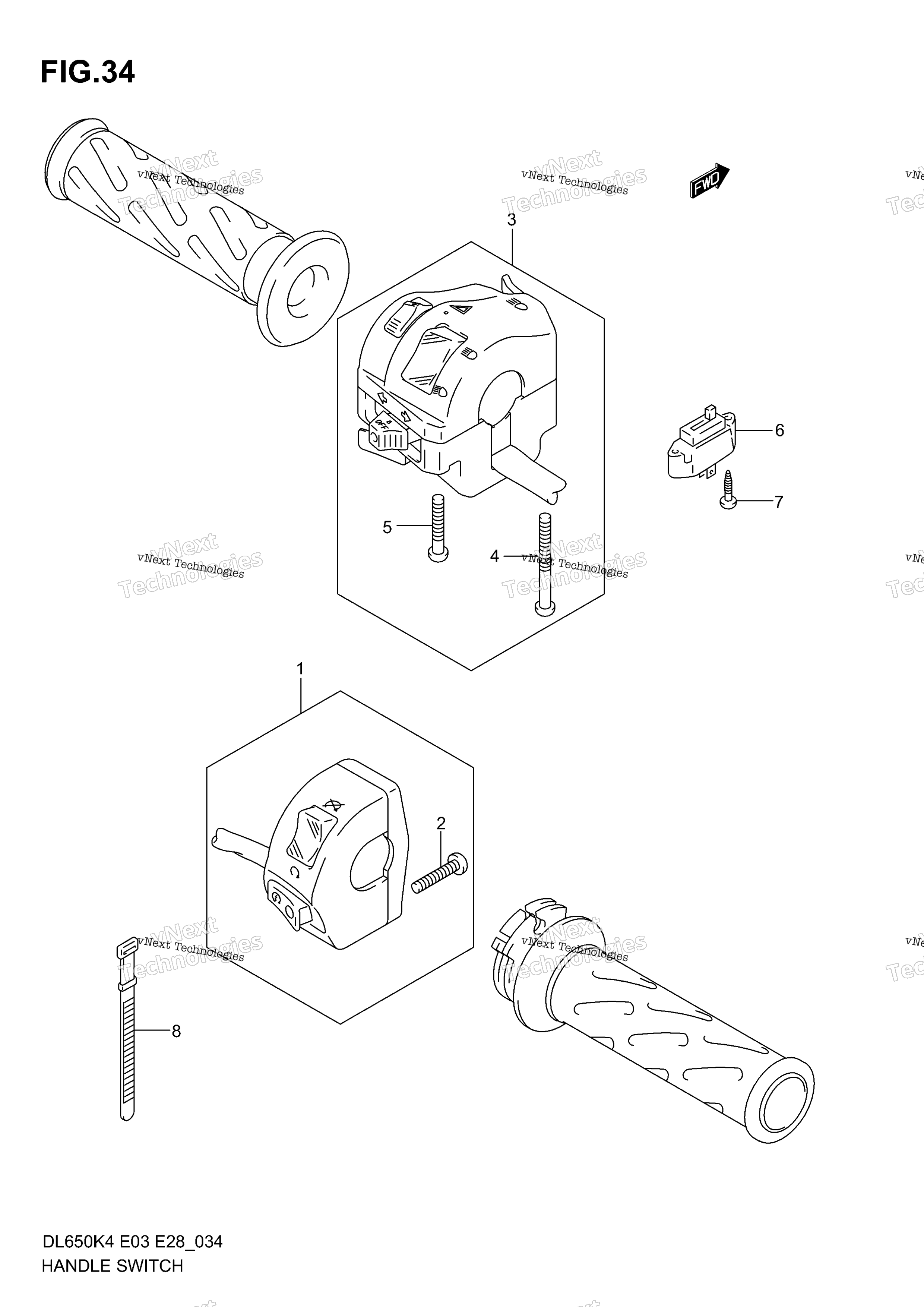 Переключатели на руле (Model K4)