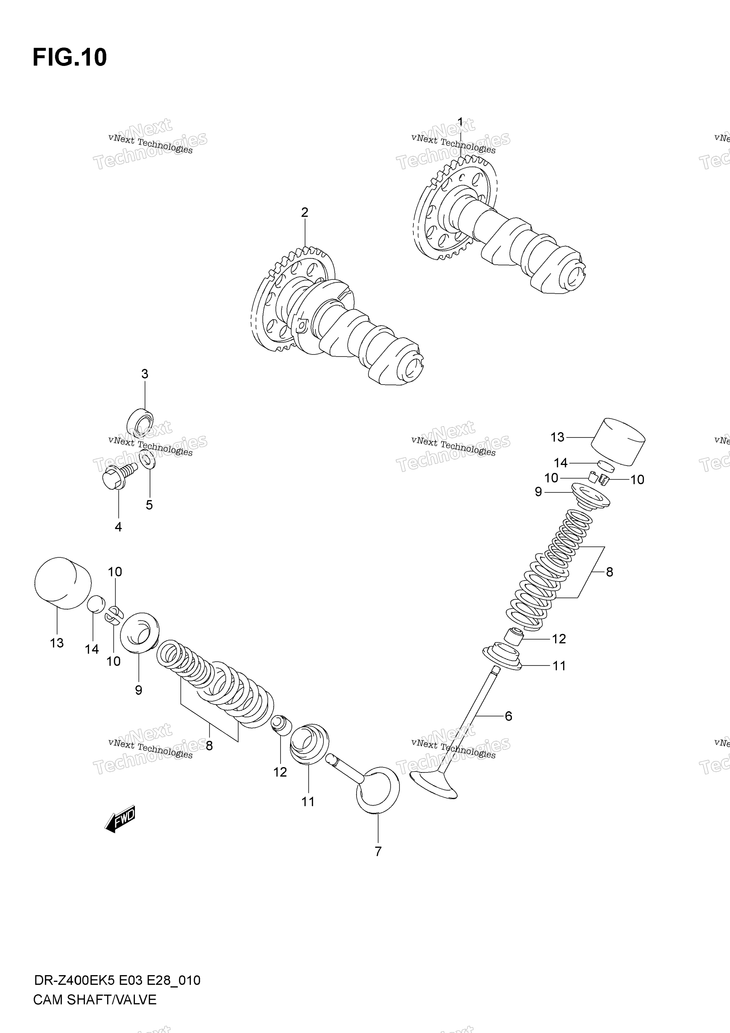 Camshaft клапан