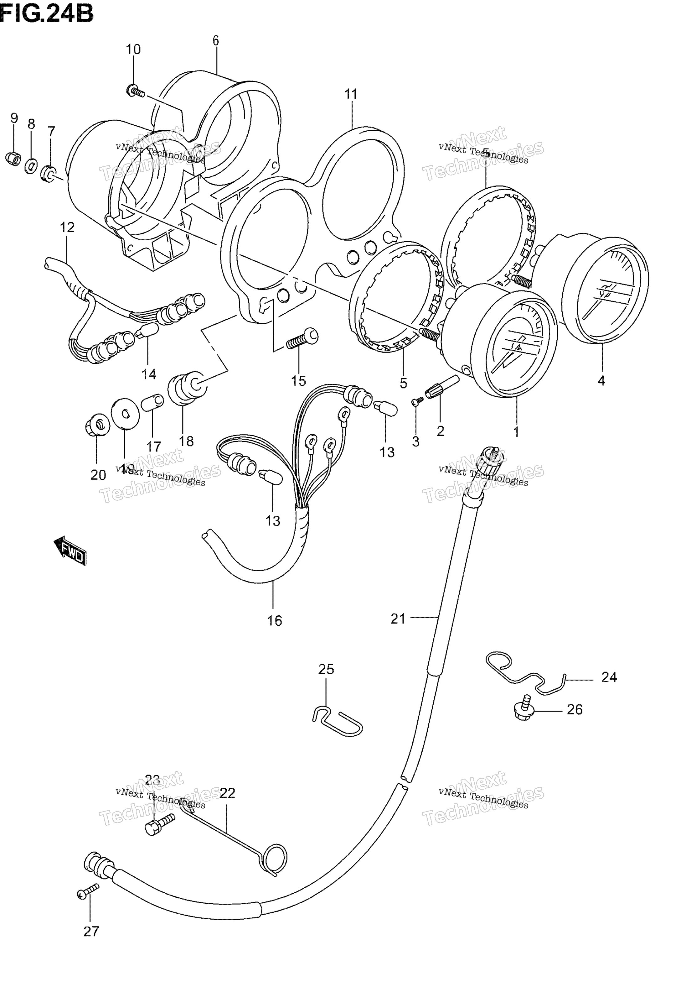 Спидометр - Tachometer (Gs500fk4/K5/K6)