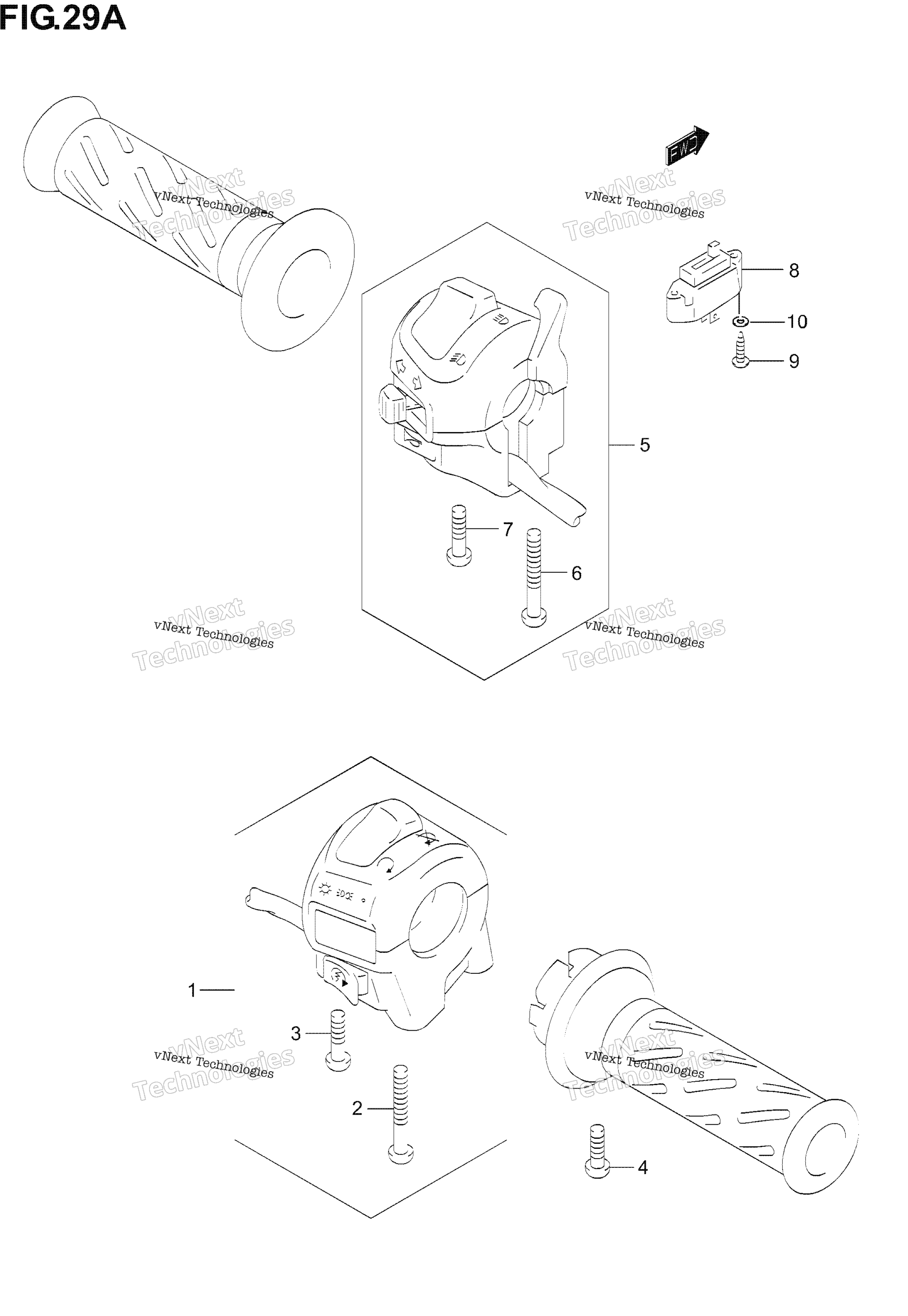 Переключатели на руле (Model K6)