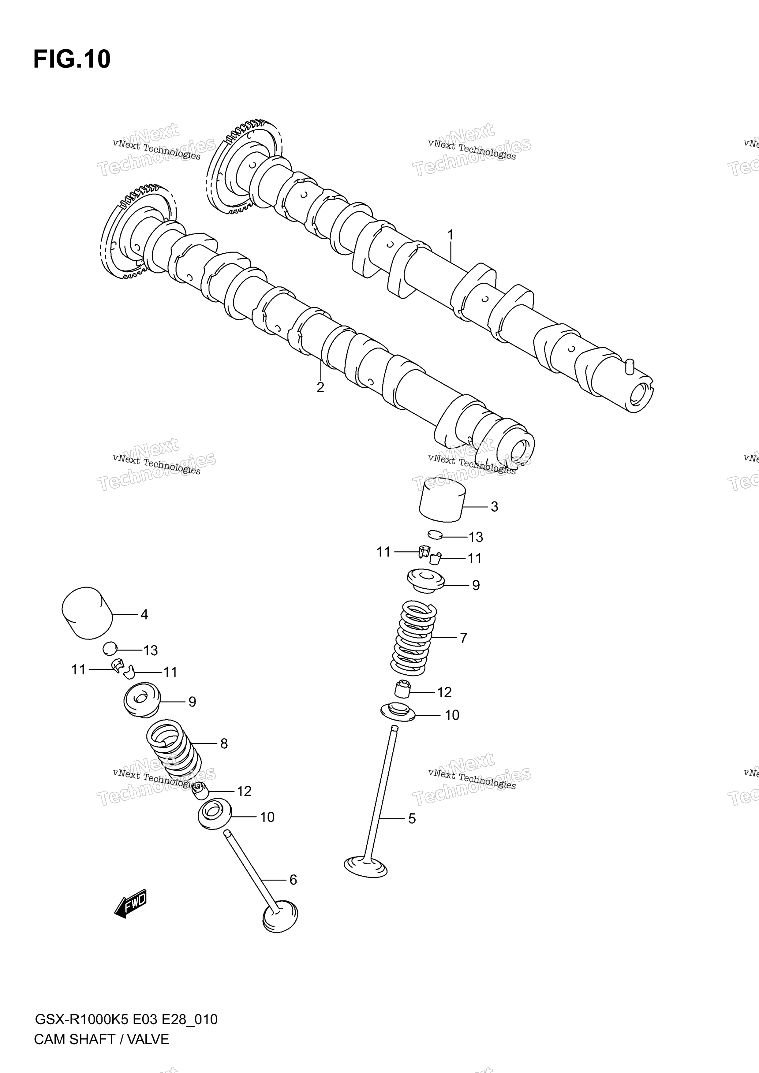 Camshaft клапан