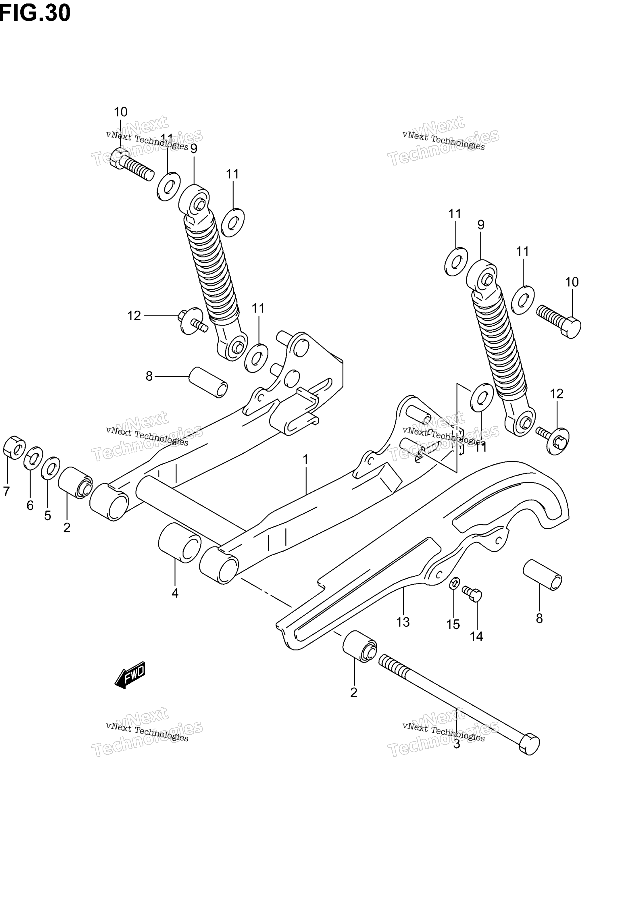задний Swinging Arm