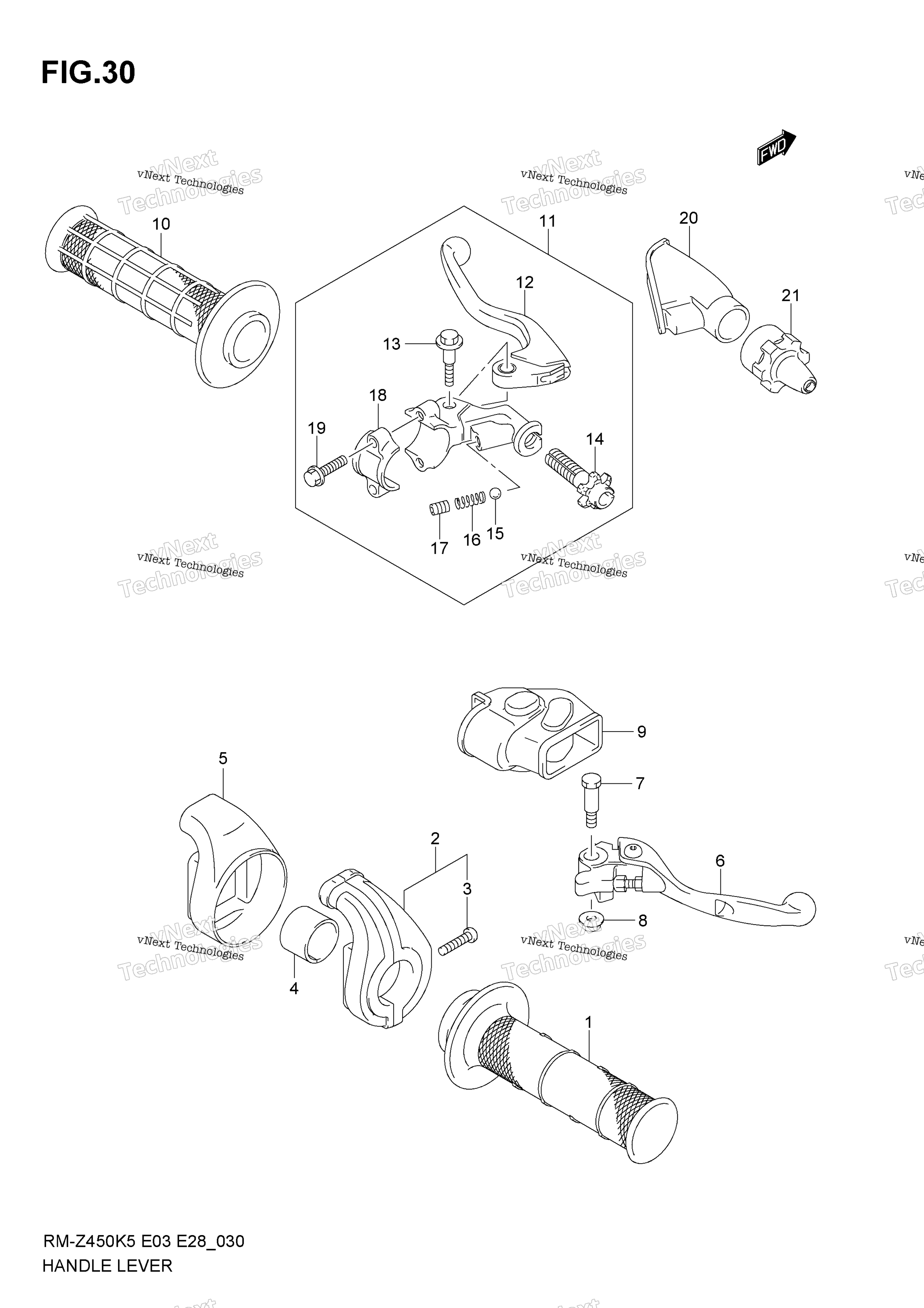 Рычаг руля (Model K5)