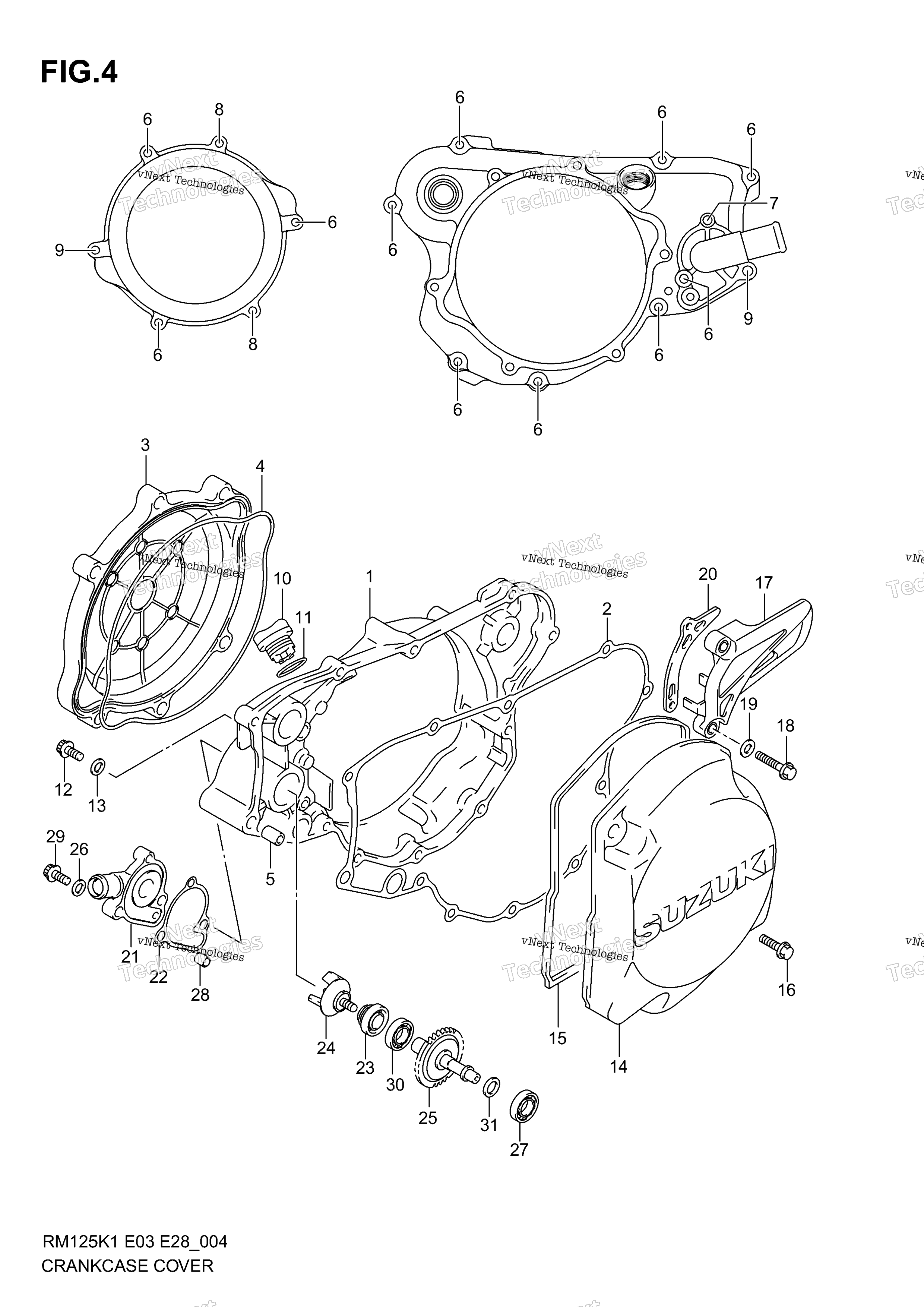 Картер Cover-Water Pump