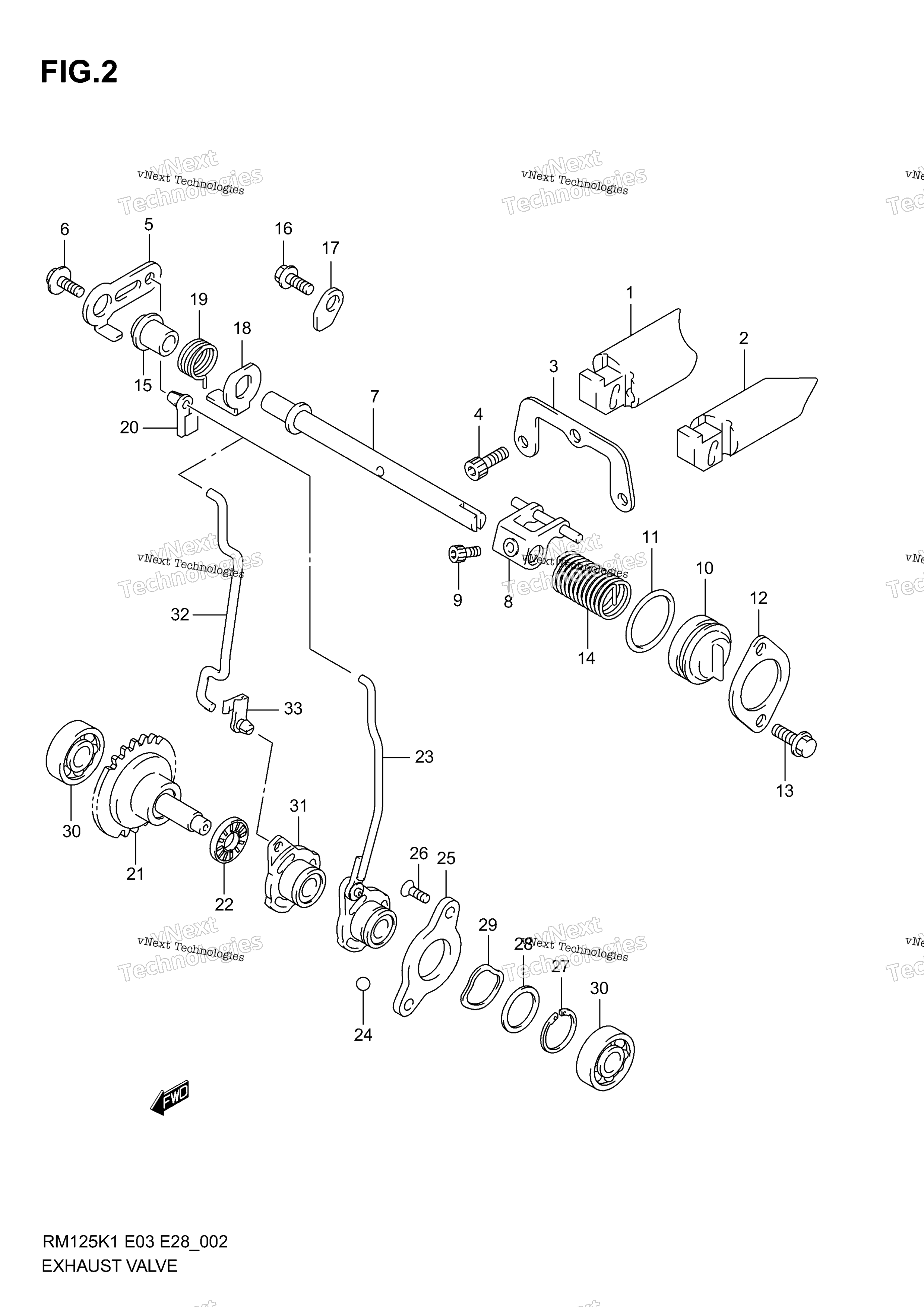 Выхлопная система Valve (Model K1/K2)