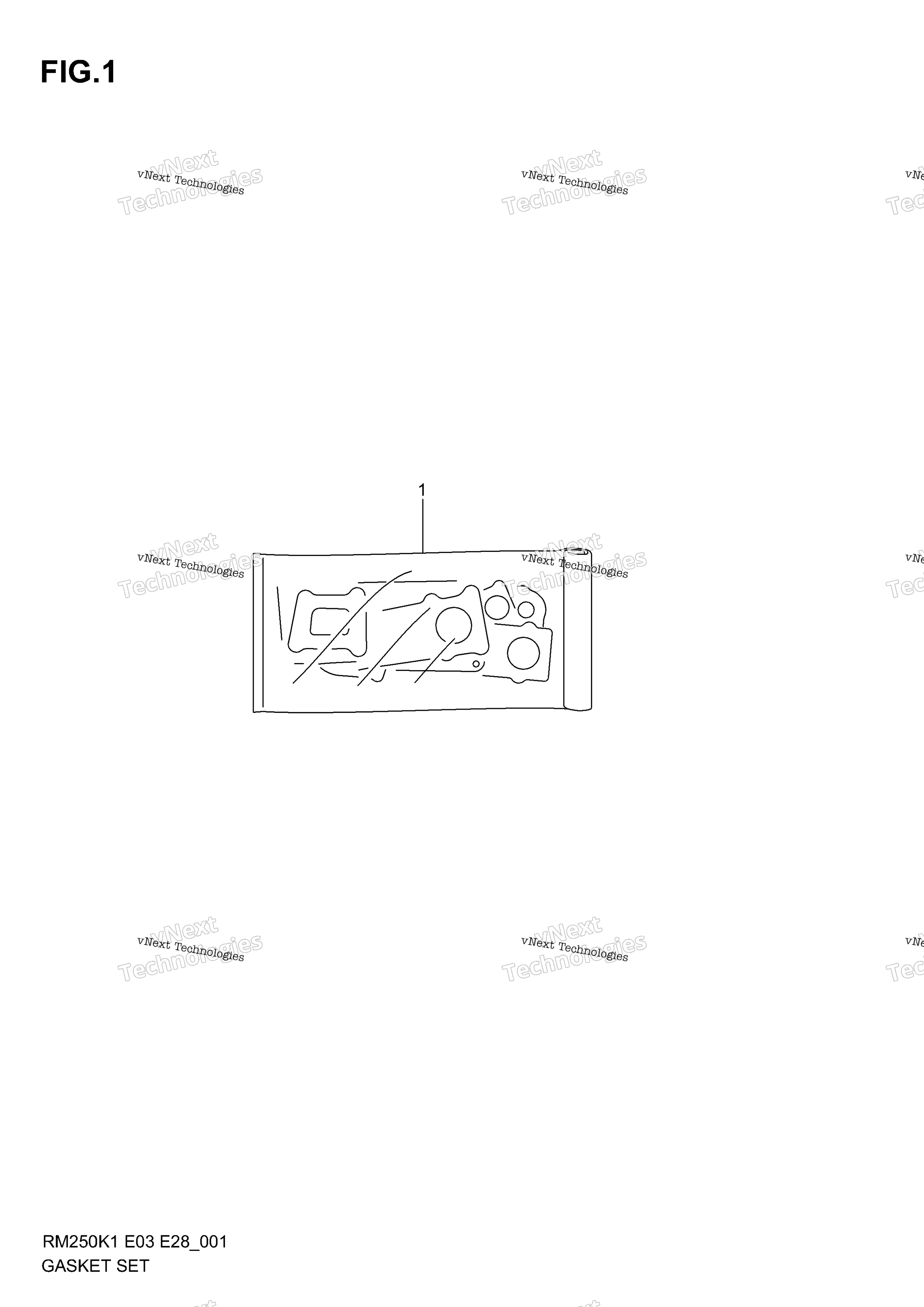 Gasket комплект (Model K1 / K2)