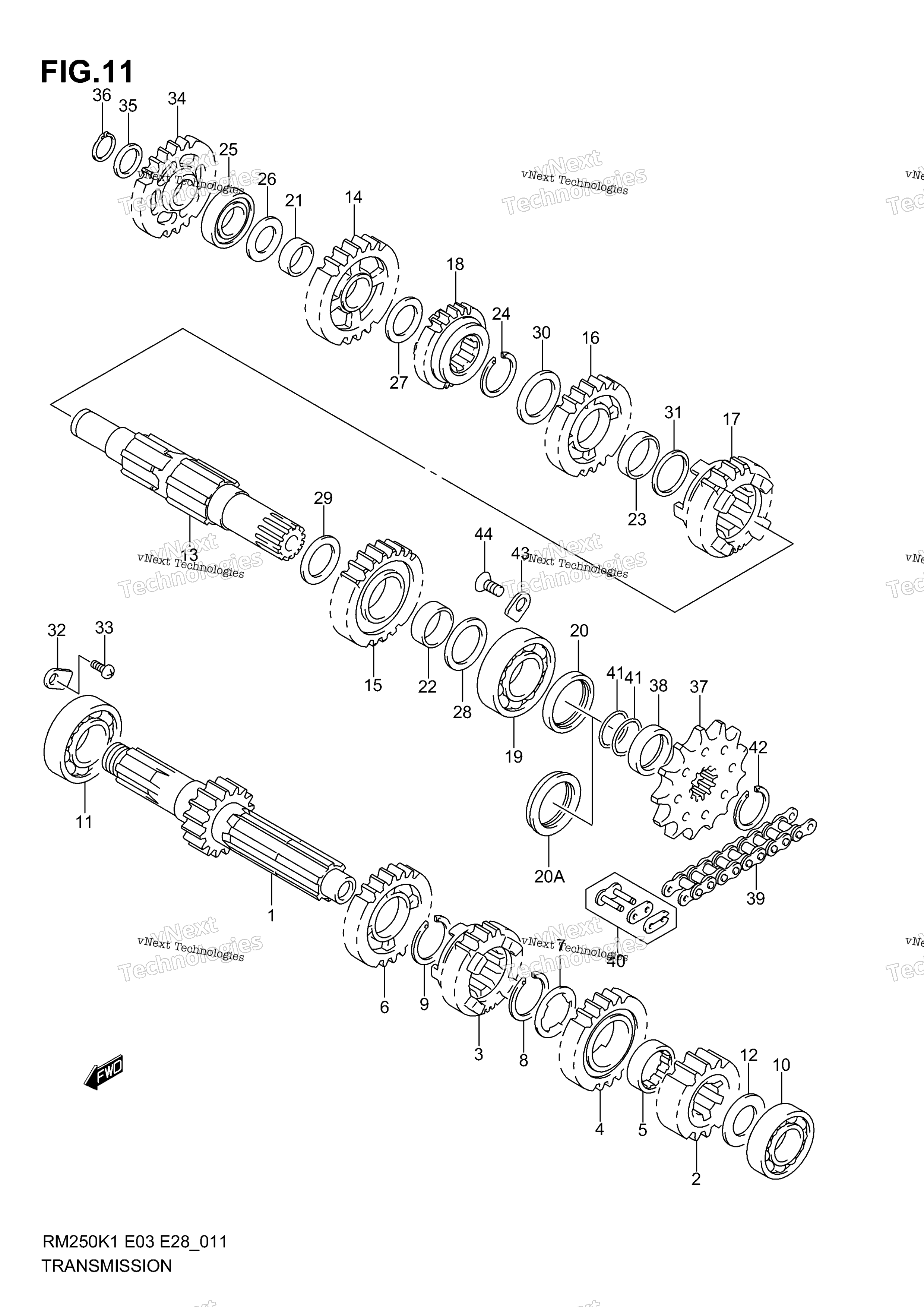Трансмиссия (Model K1/K2/K3)