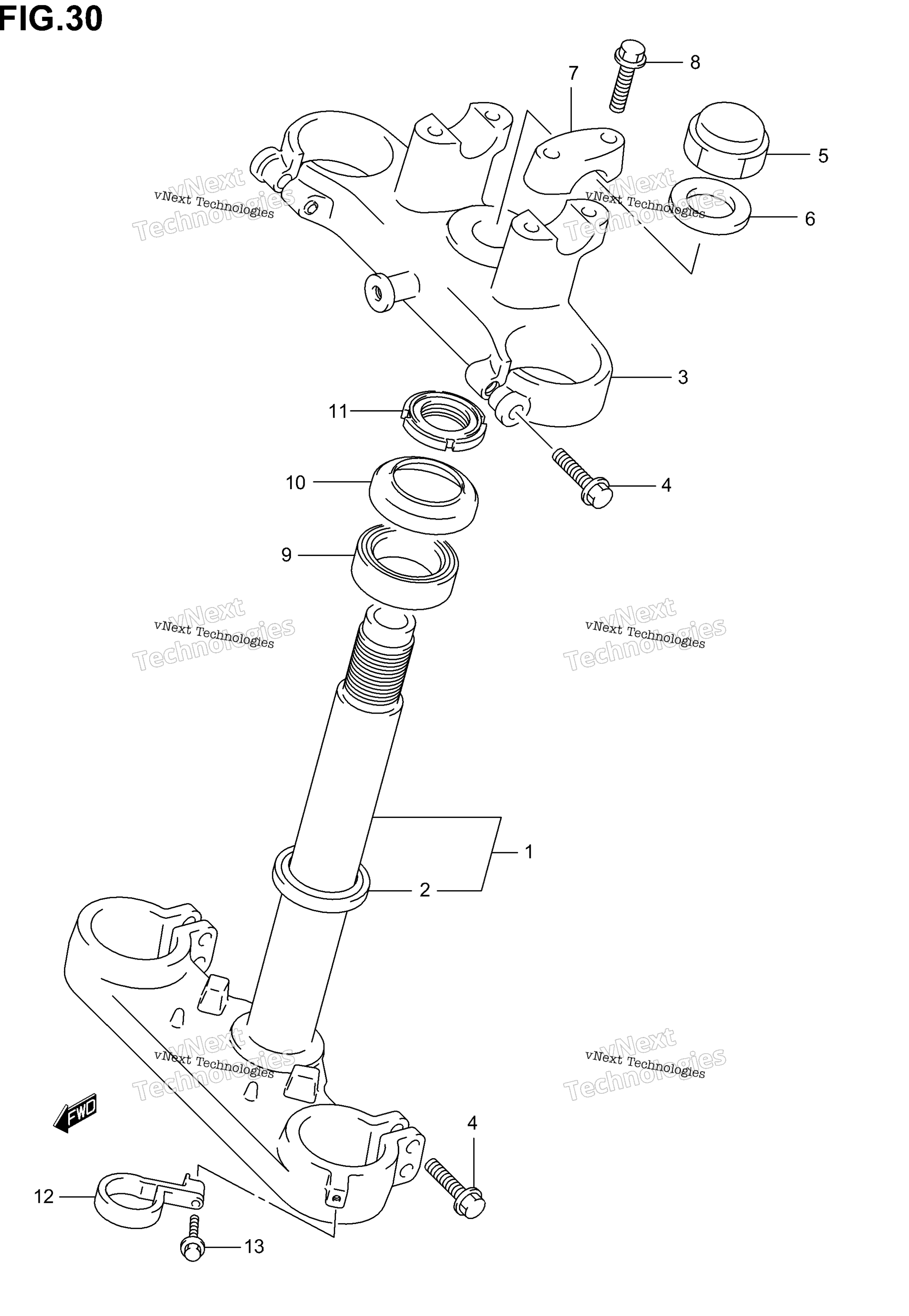 Передняя часть Fork Bracket