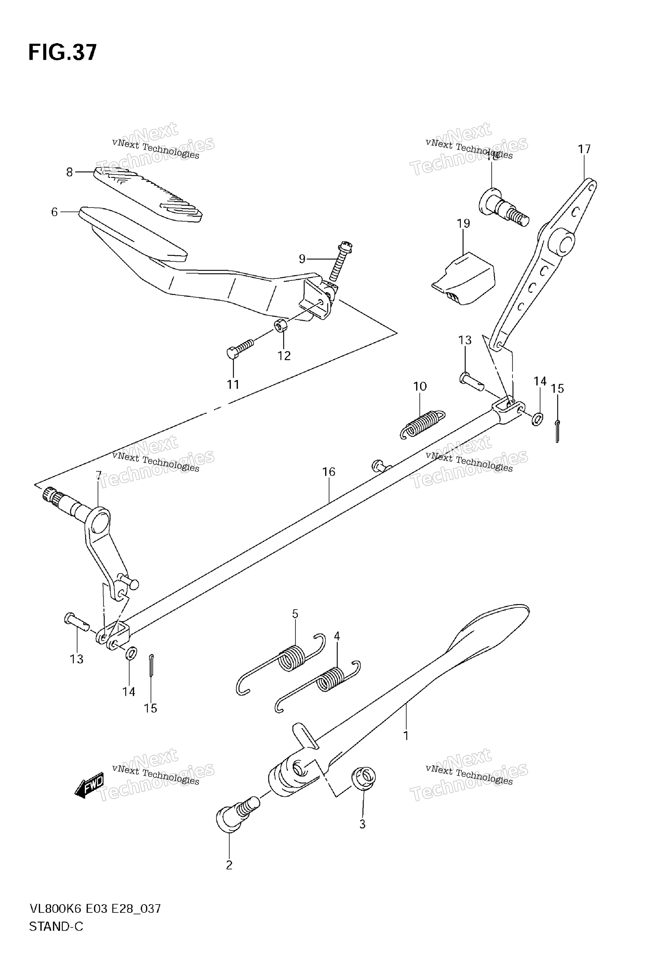 Подставка - Rear Brake