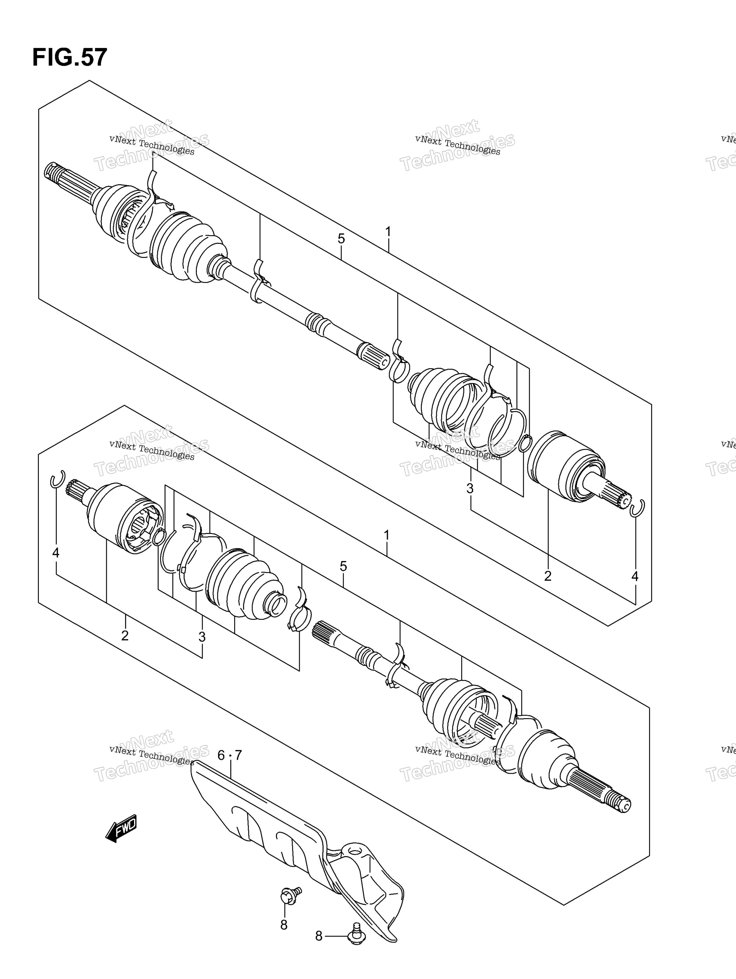 Передняя часть Drive Shaft