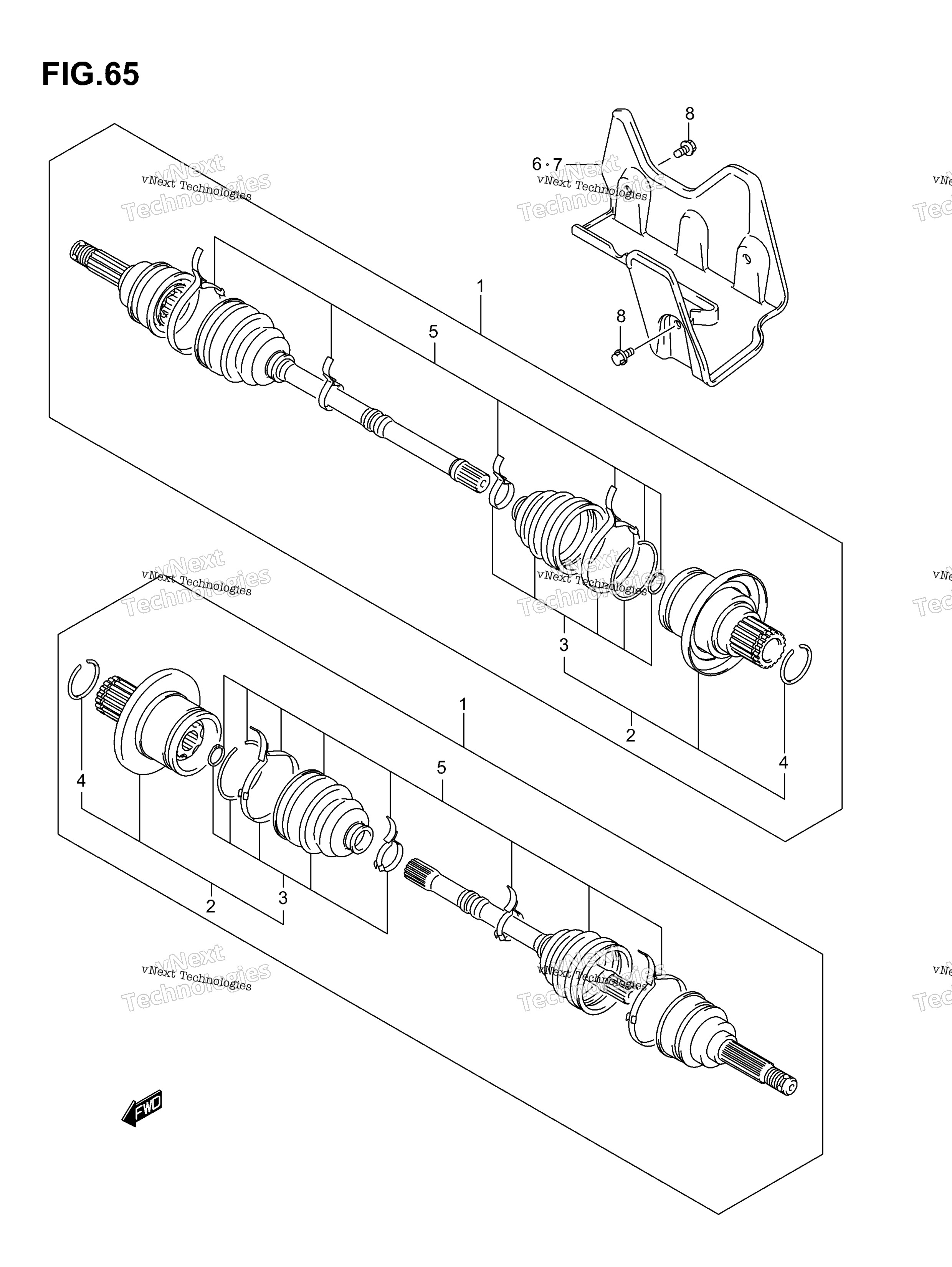 Задняя часть Drive Shaft