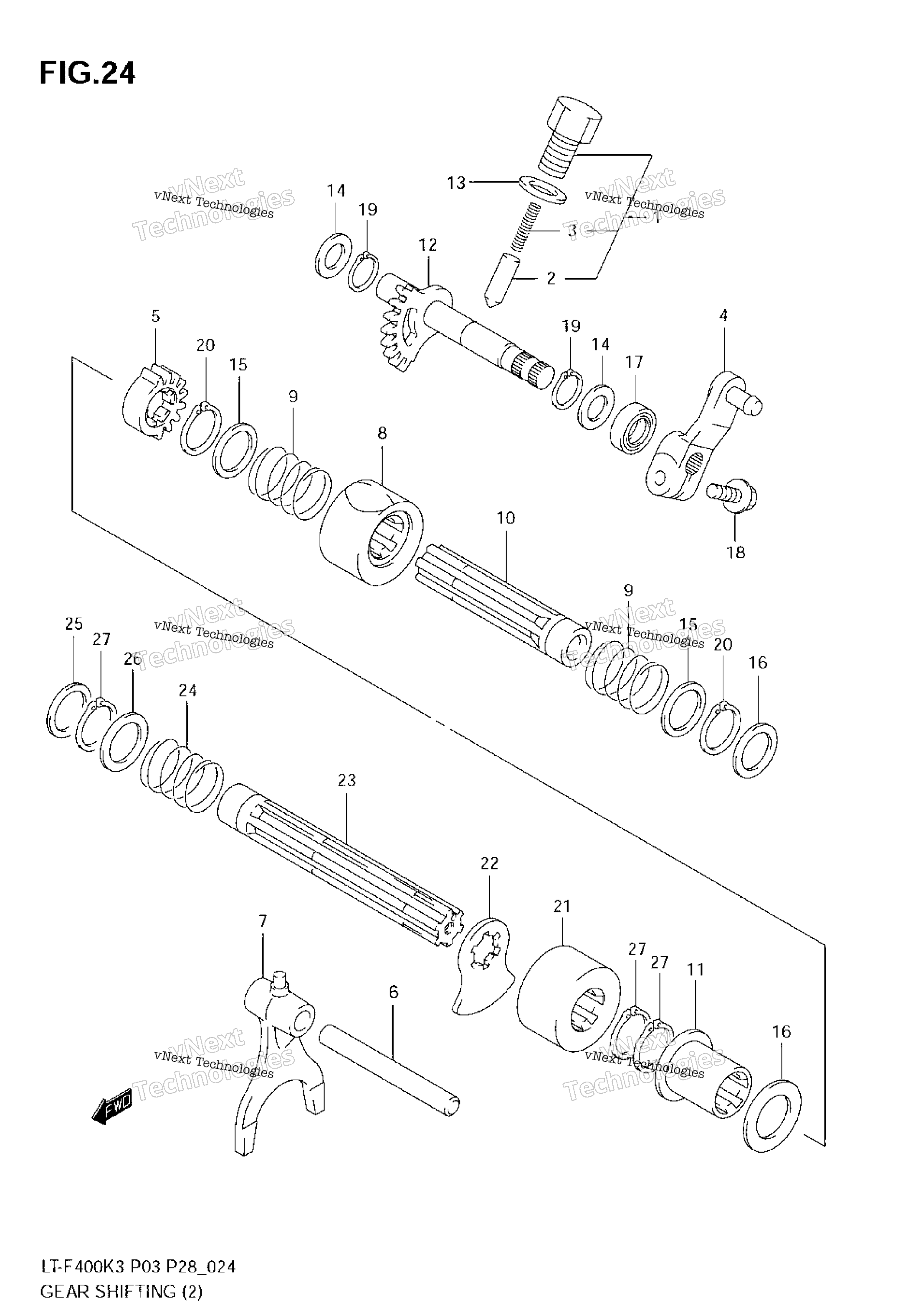 передача Shifting (2)(Model K3)