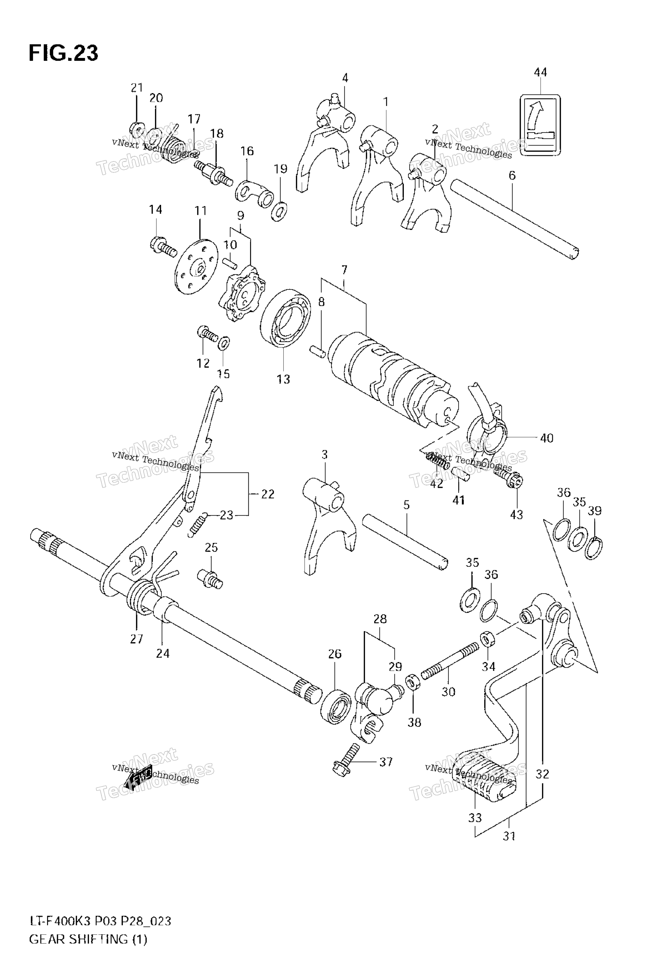 передача Shifting (1)(Model K3)
