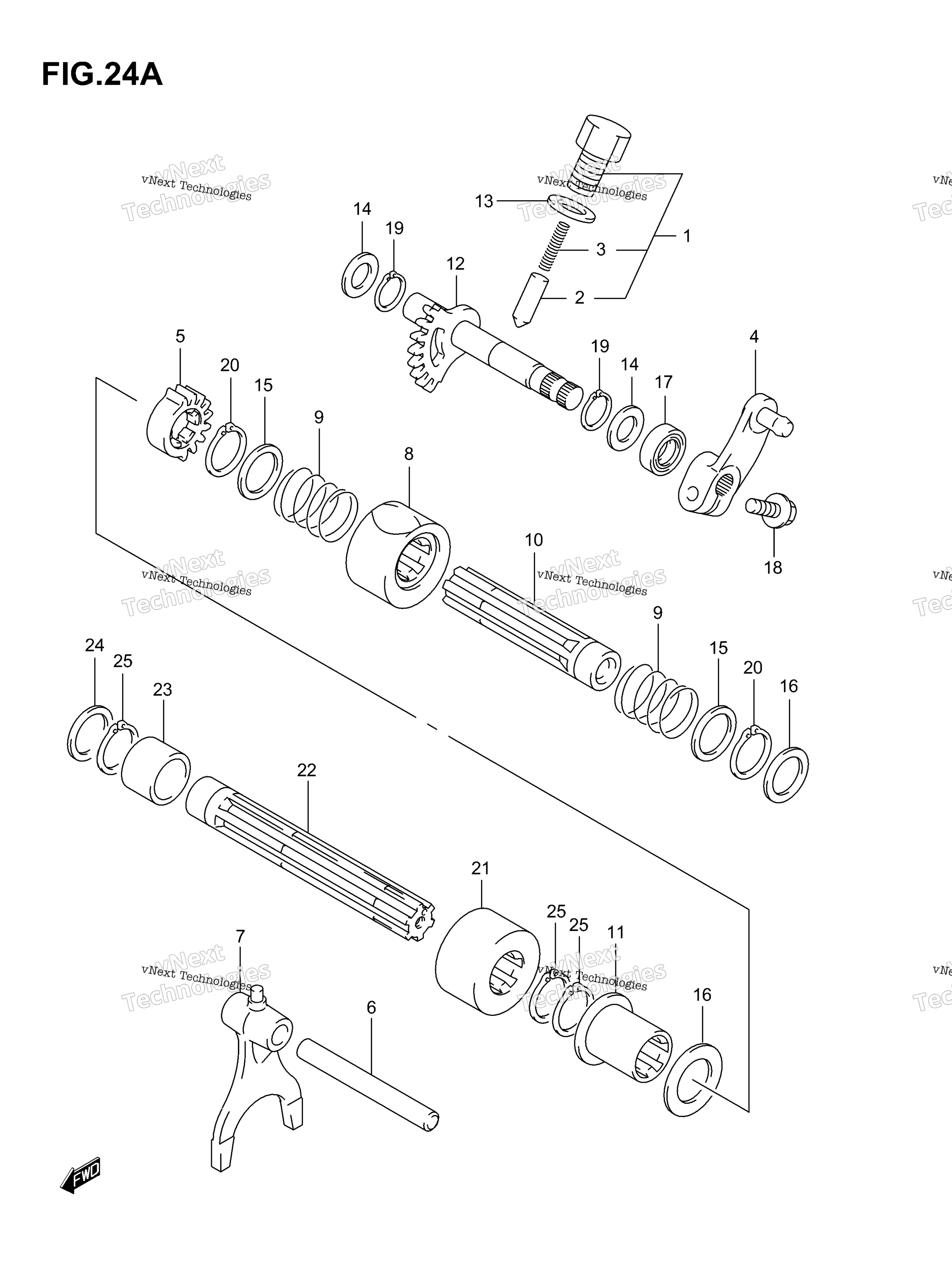 передача Shifting (2)(Model K4 / K5 / K6 / K7)