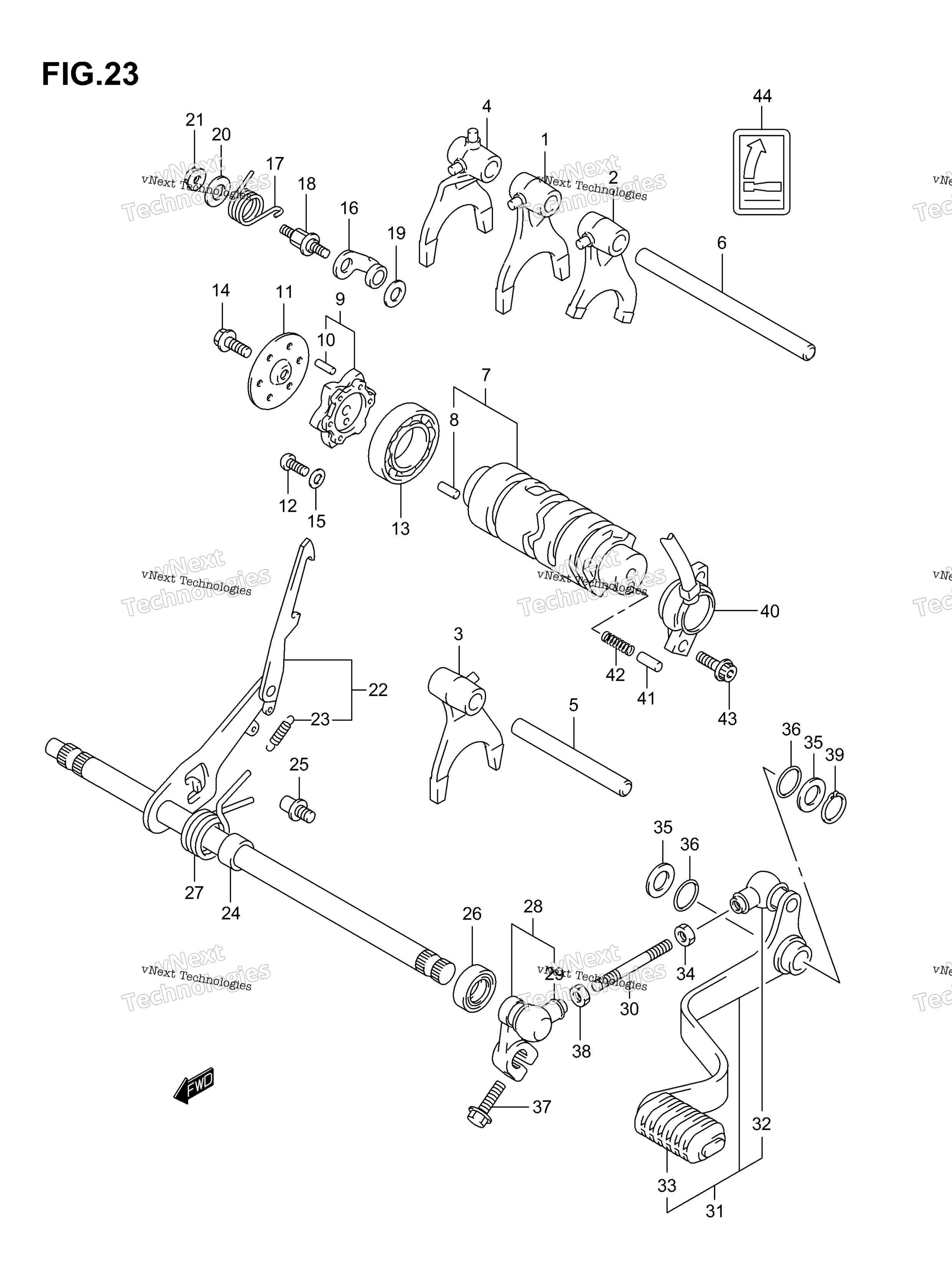 передача Shifting (1)(Model K3)