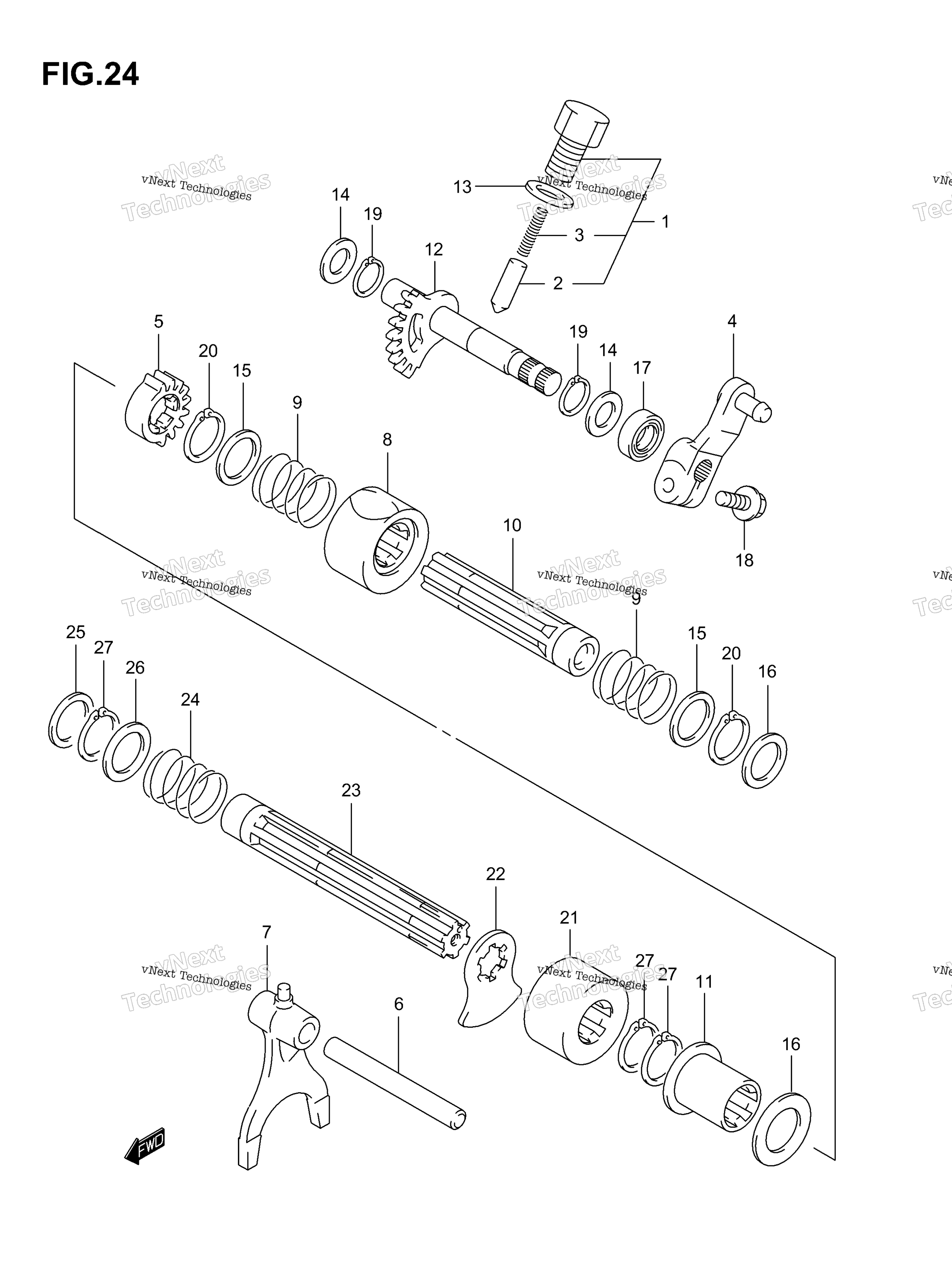 передача Shifting (2)(Model K3)