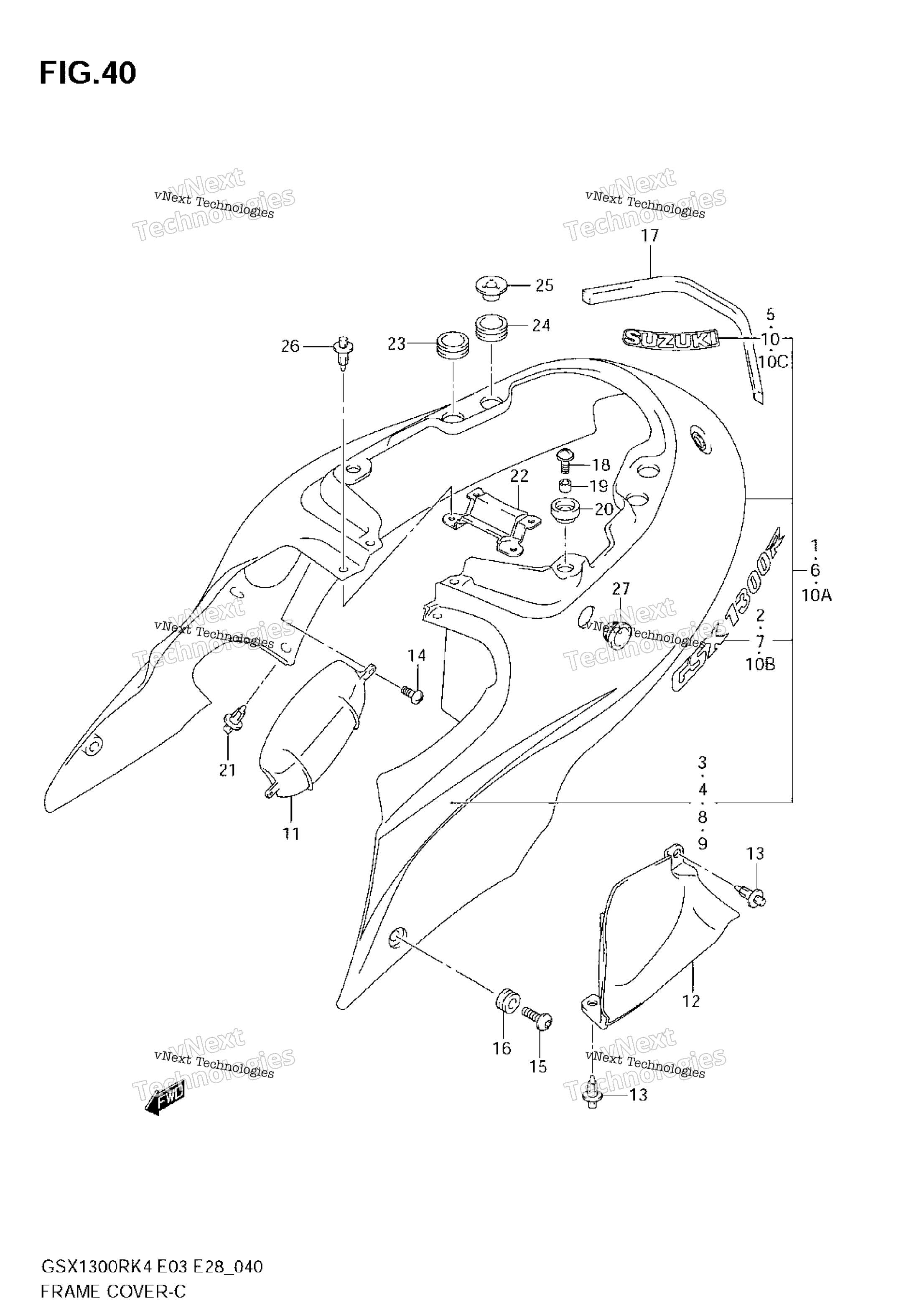 Крышка рамы (Model K4)