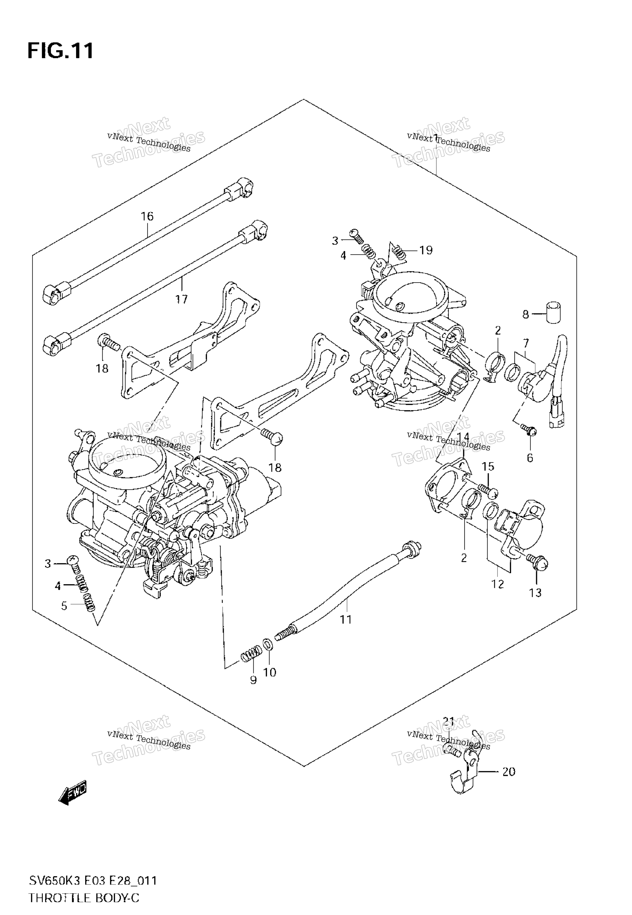 Дроссельный узел (Model K3/K4/K5/K6)