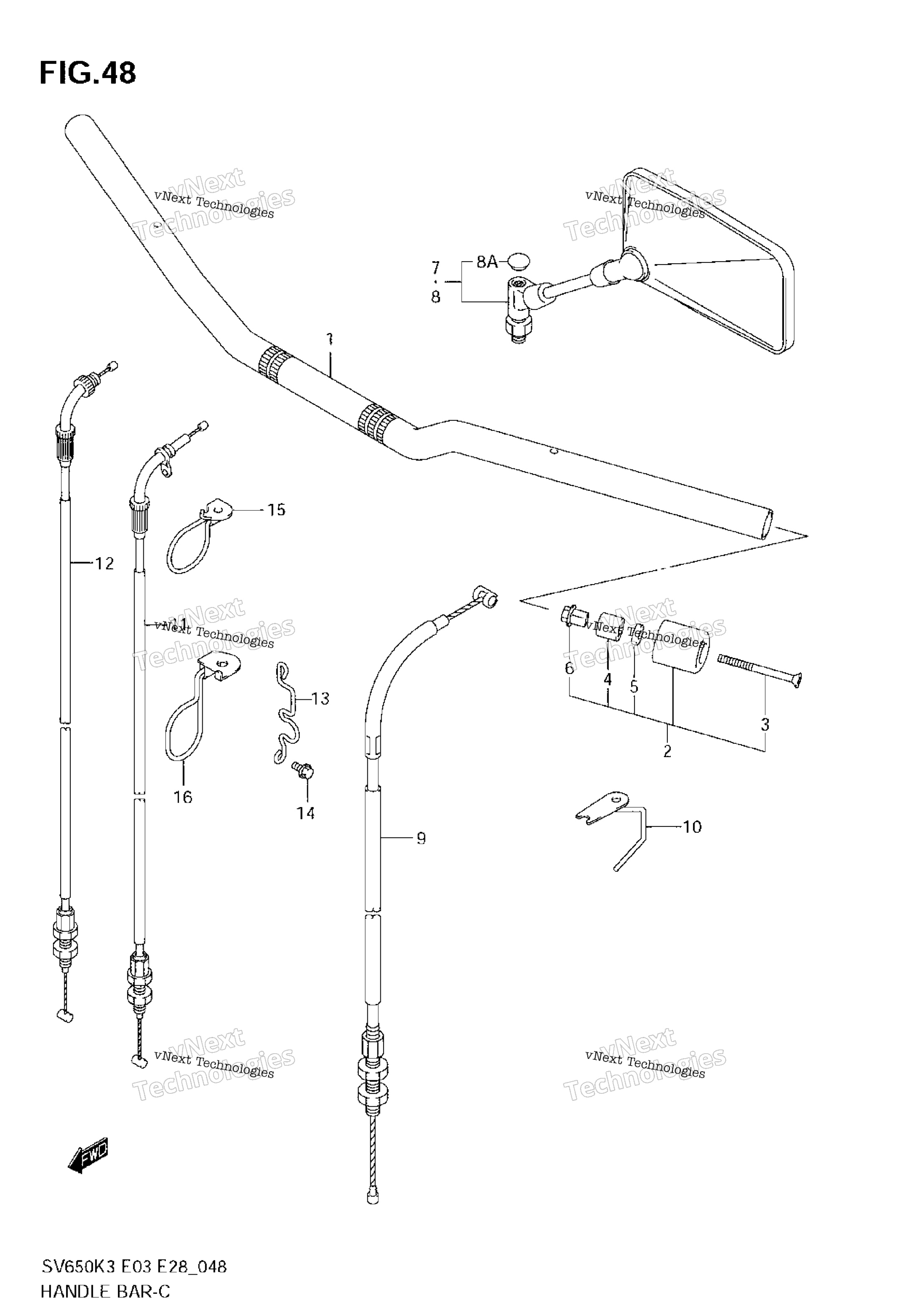 Руль (Without Cowling)