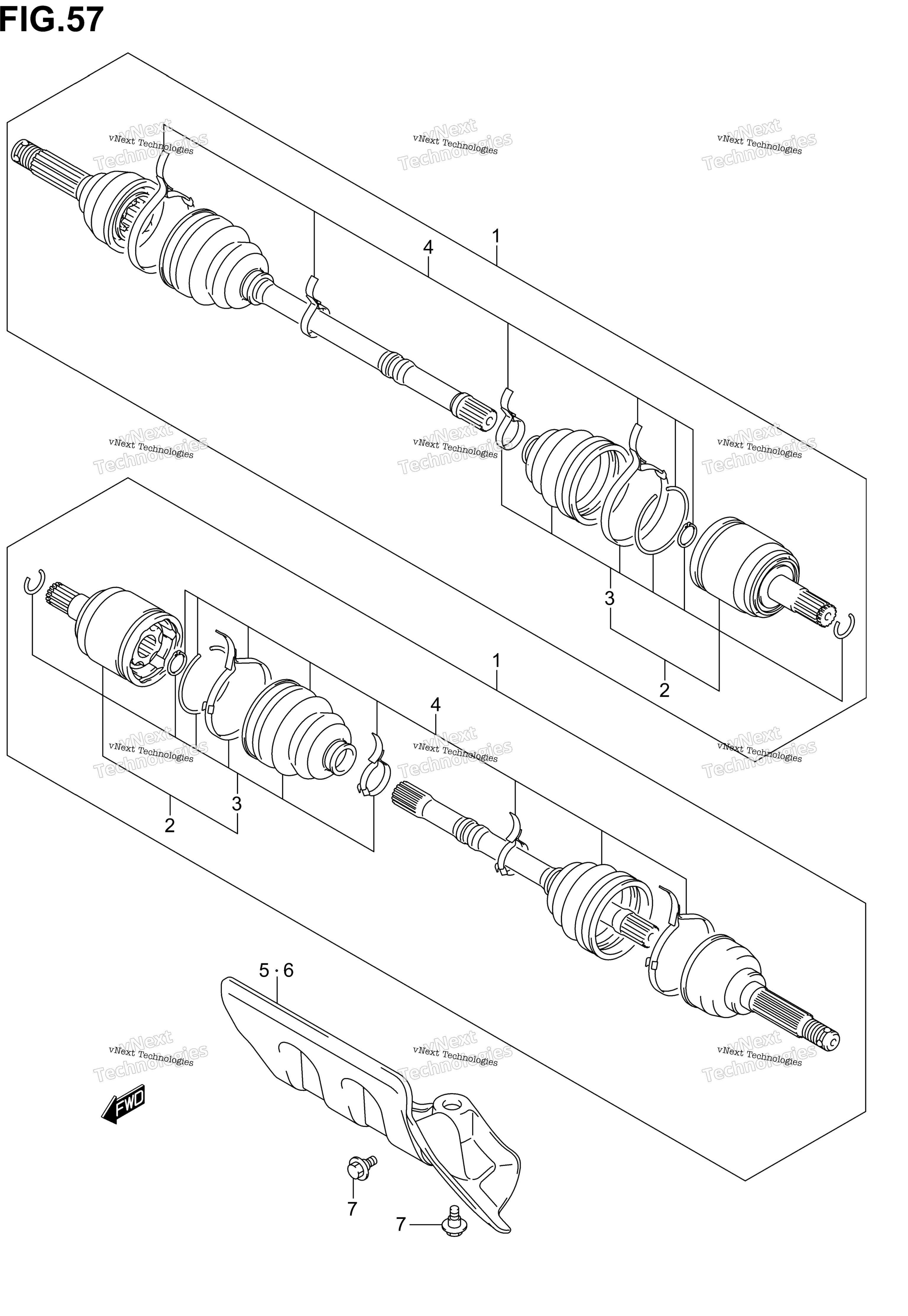 Передняя часть Drive Shaft