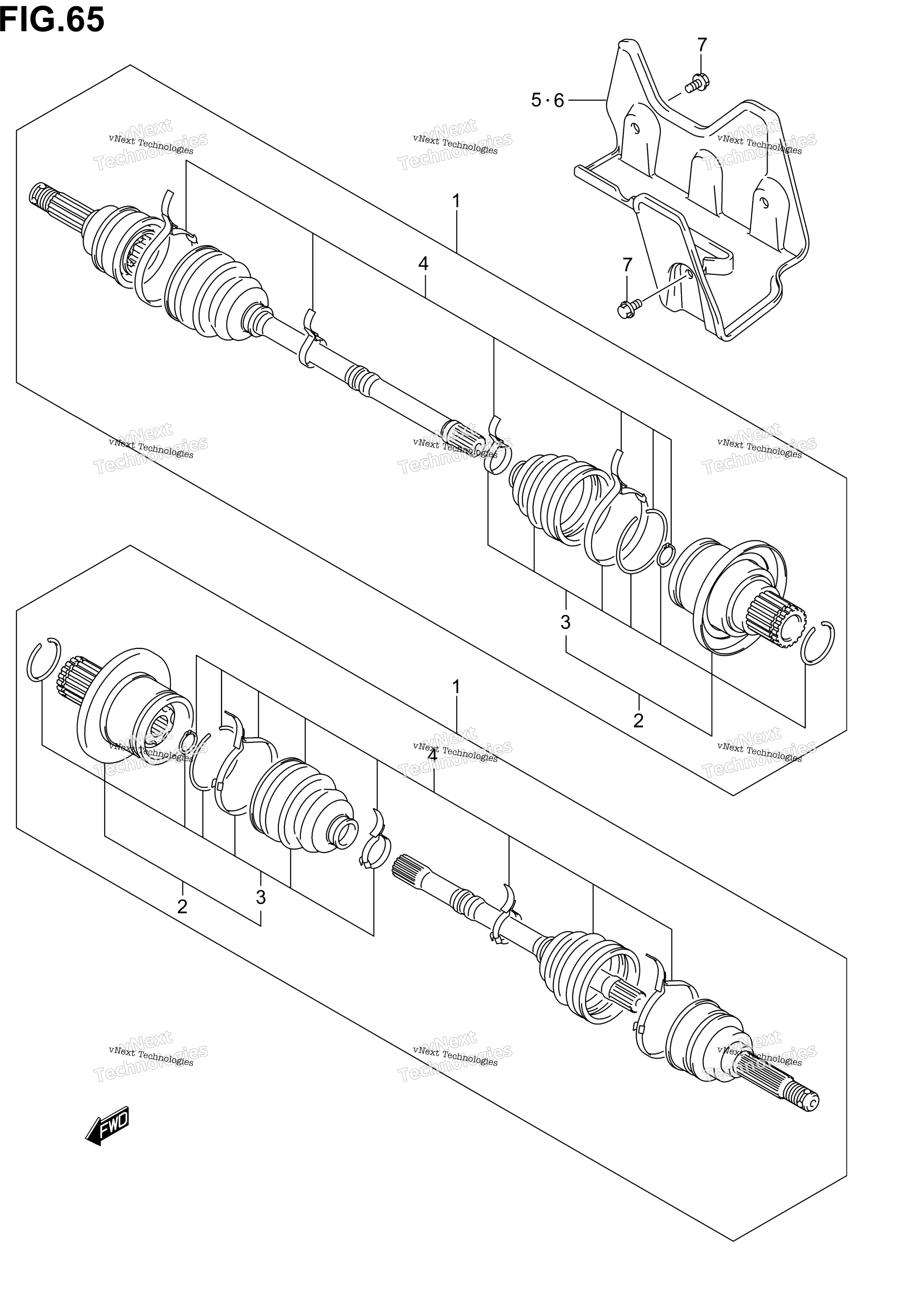 Задняя часть Drive Shaft