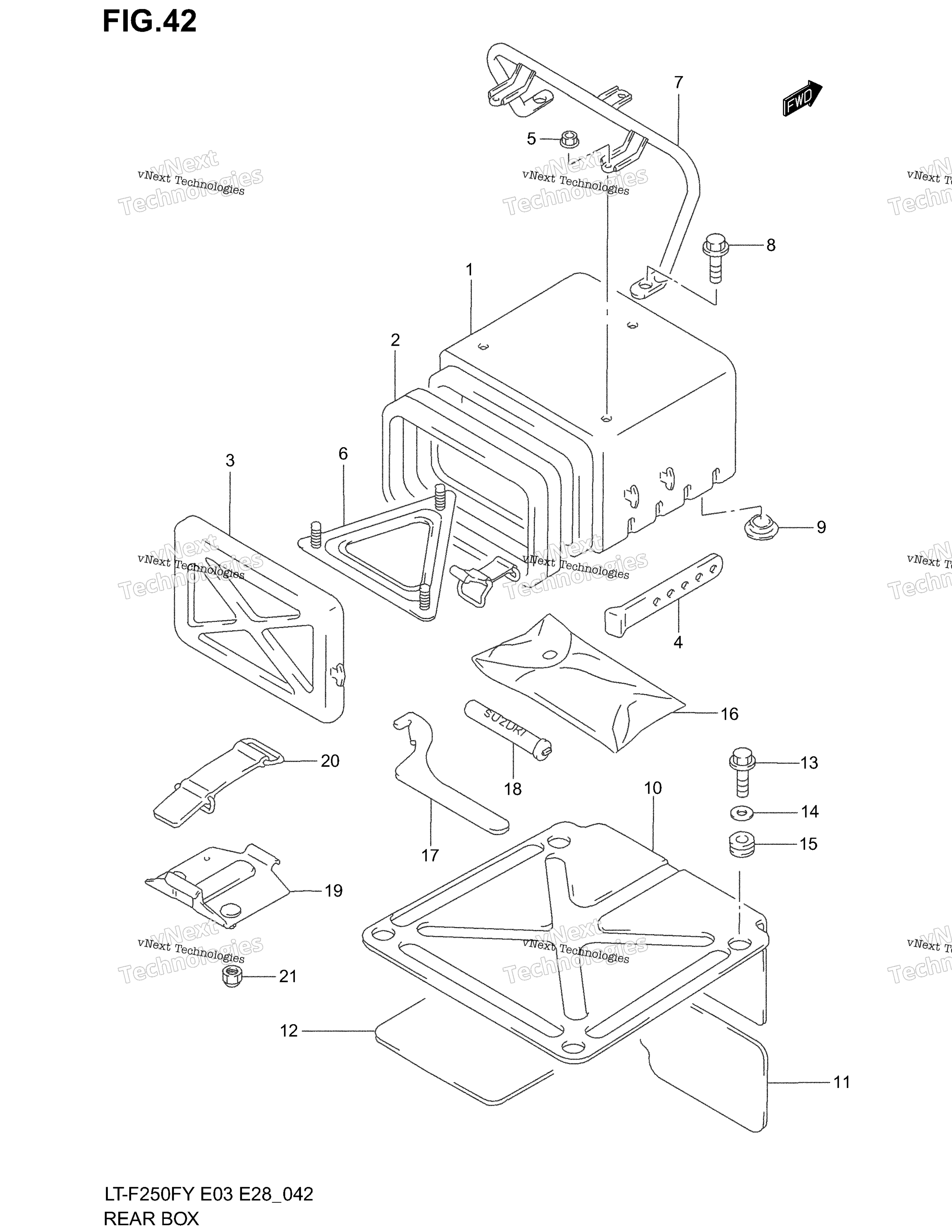 задний Box