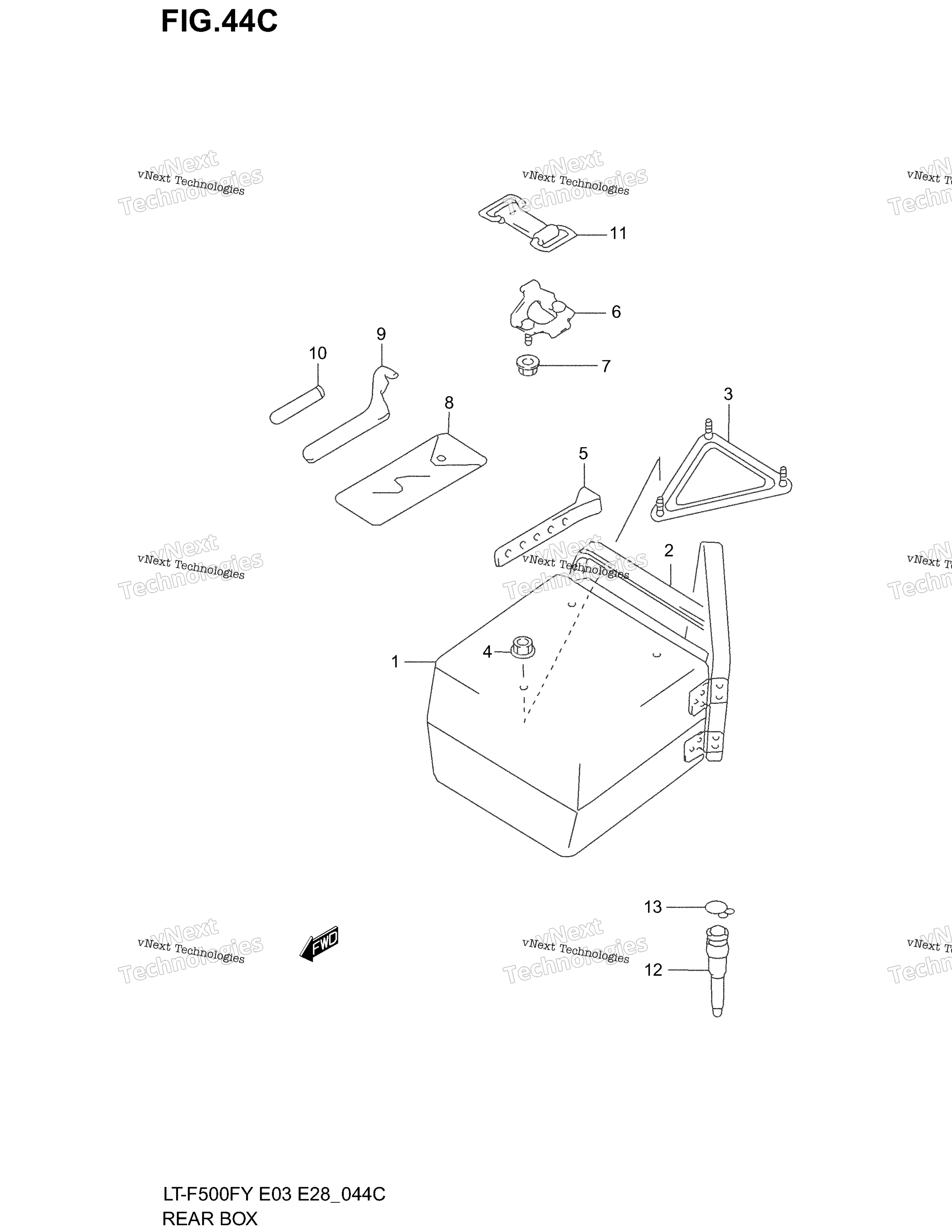 задний Box (Model W / X / Y)
