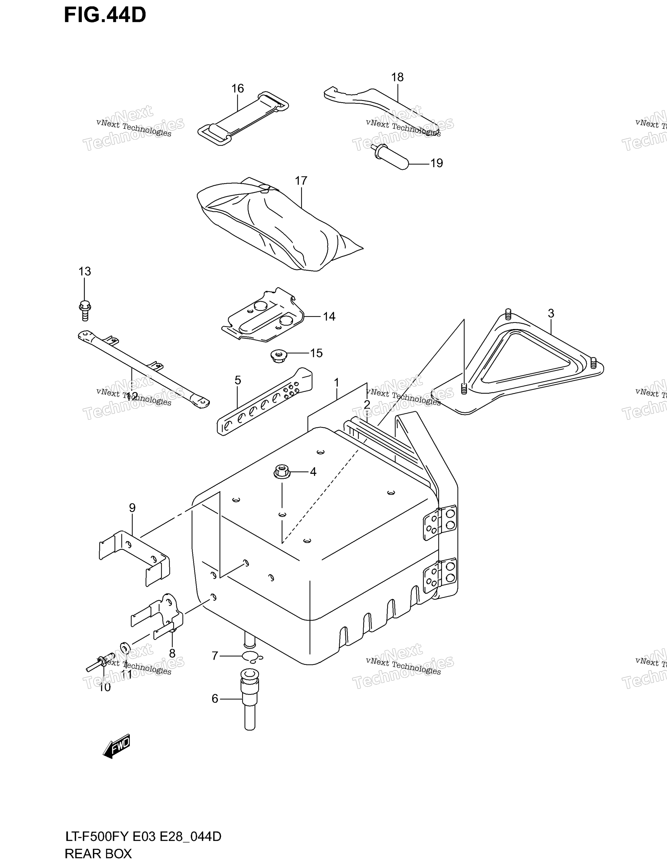 задний Box (Model K1 / K2)