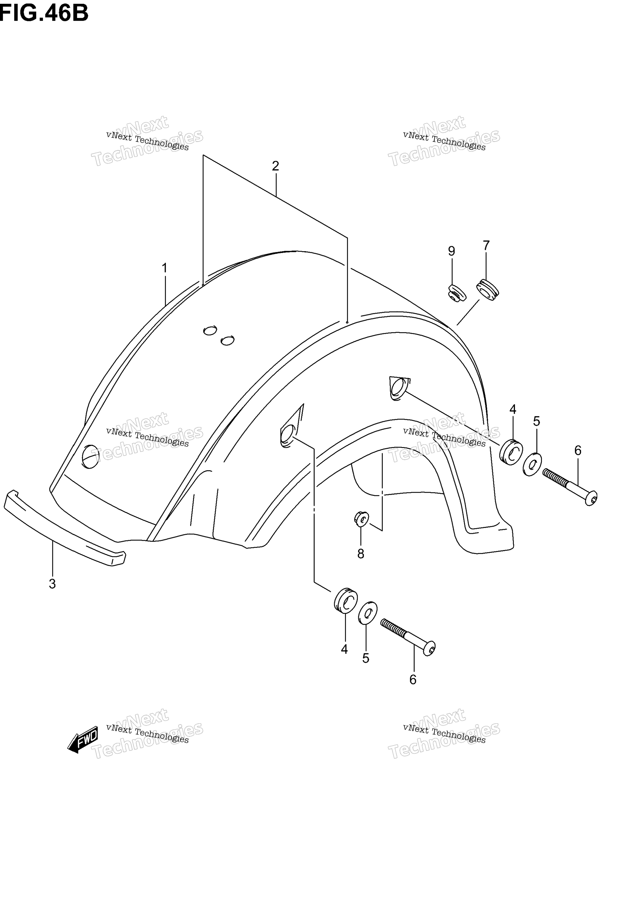 Заднее крыло (Model K3)