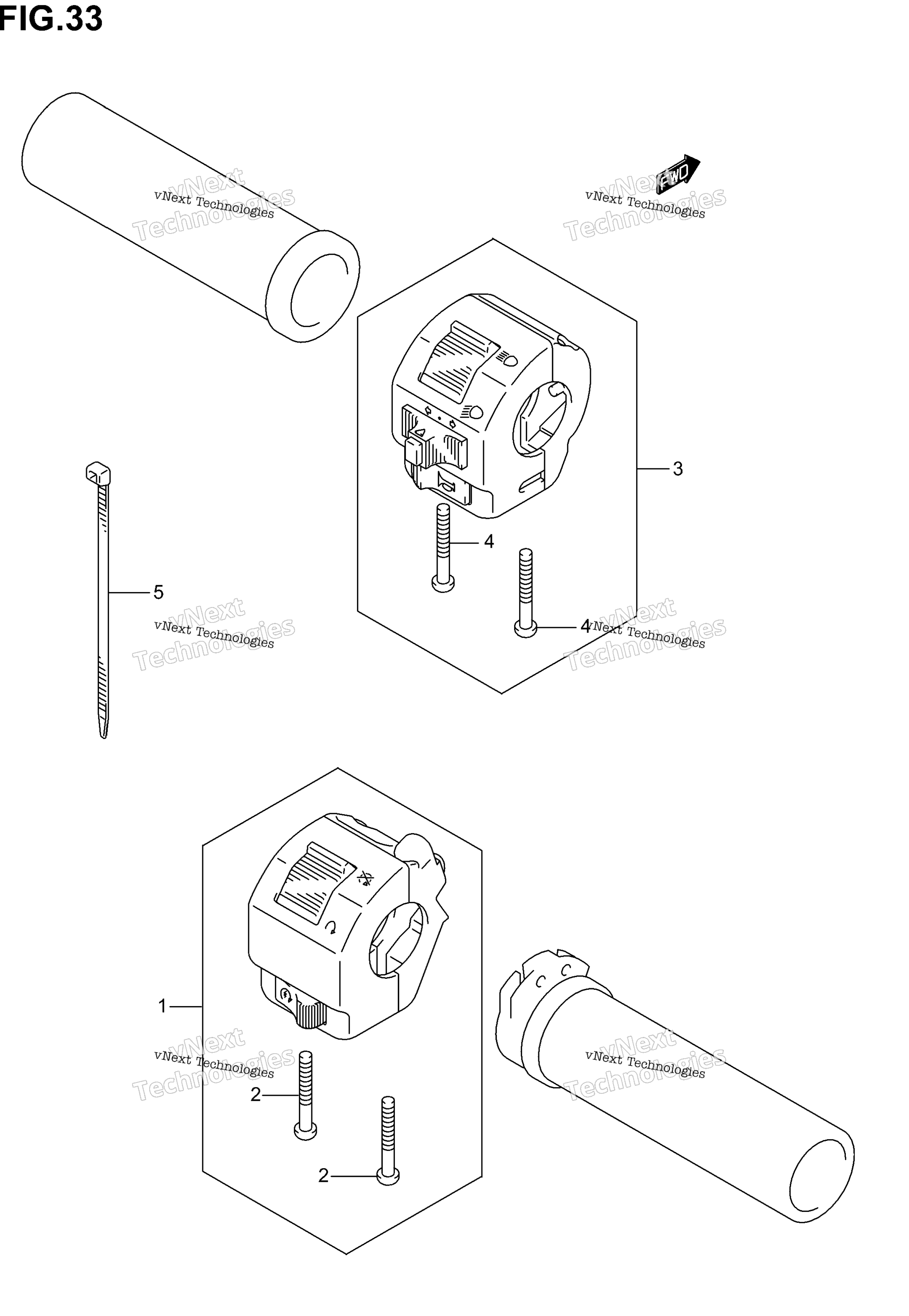 Переключатели на руле (Model K1/K2)