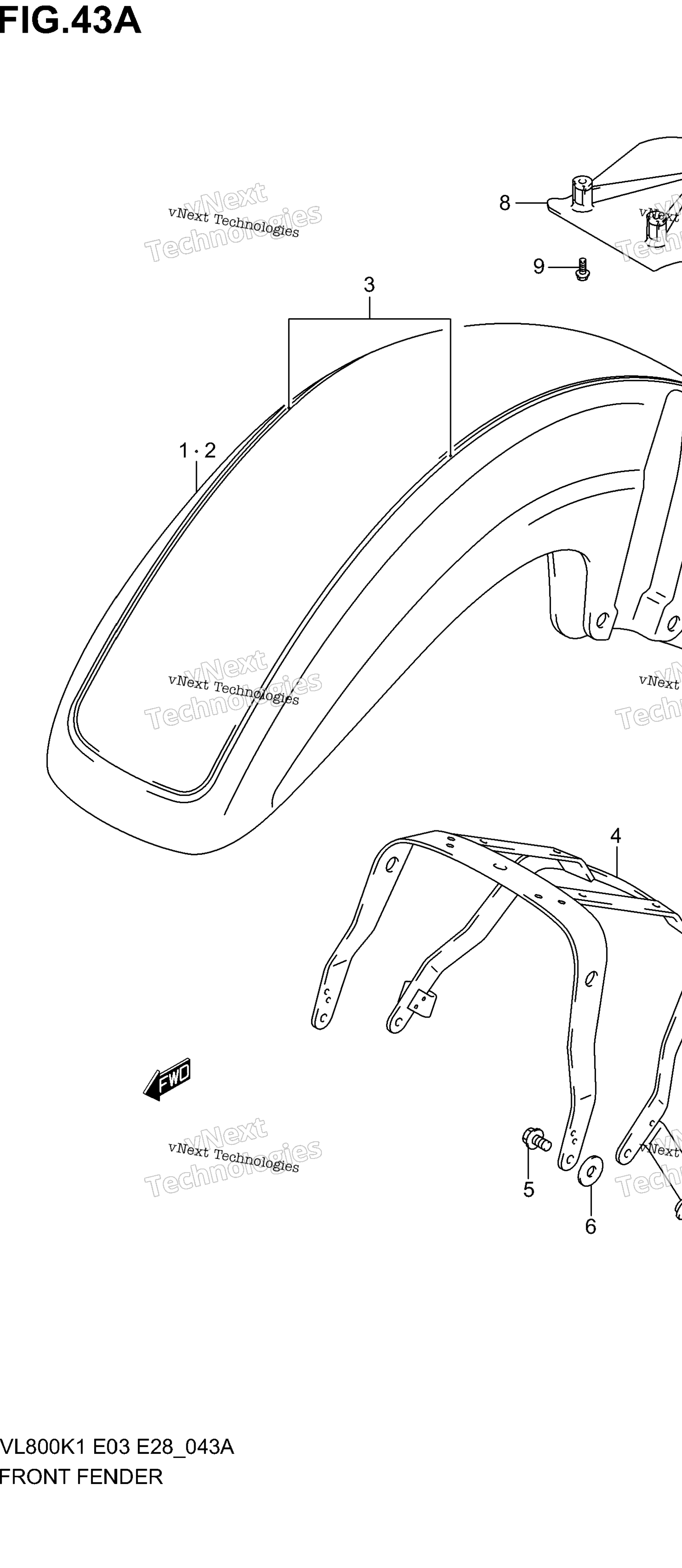 Переднее крыло (Model K2)