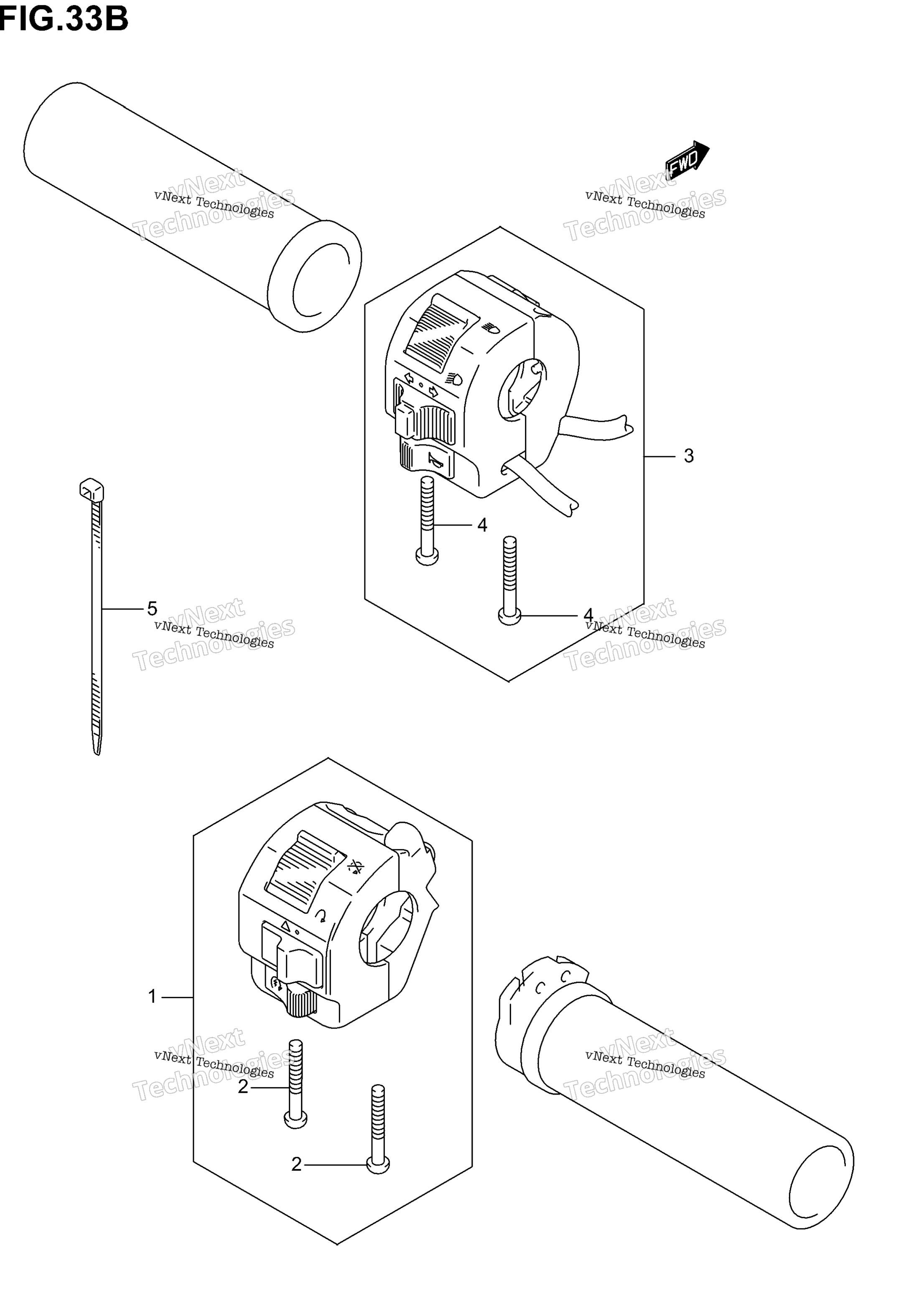 Переключатели на руле (Model K4/K5)