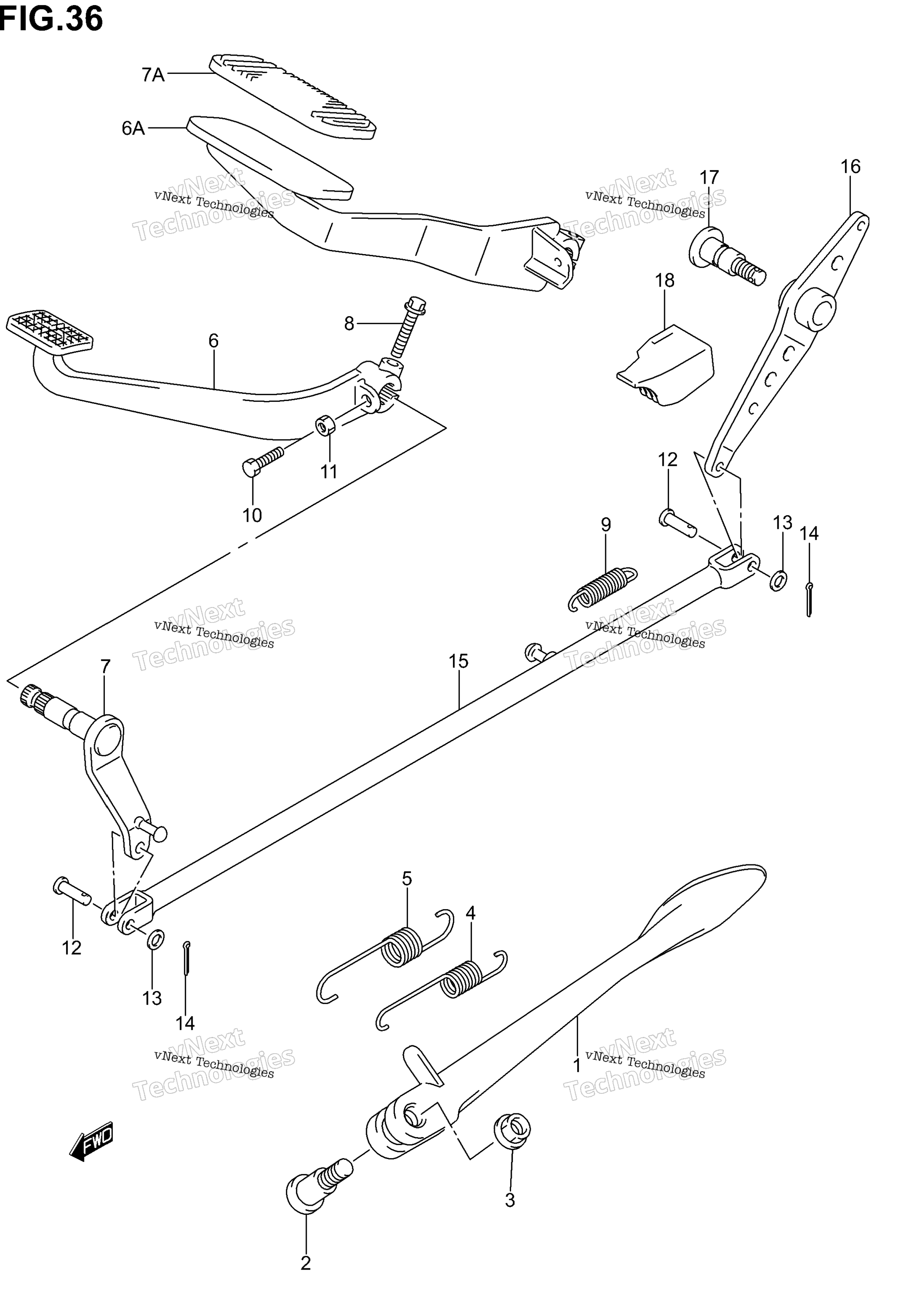 Подставка - Rear Brake