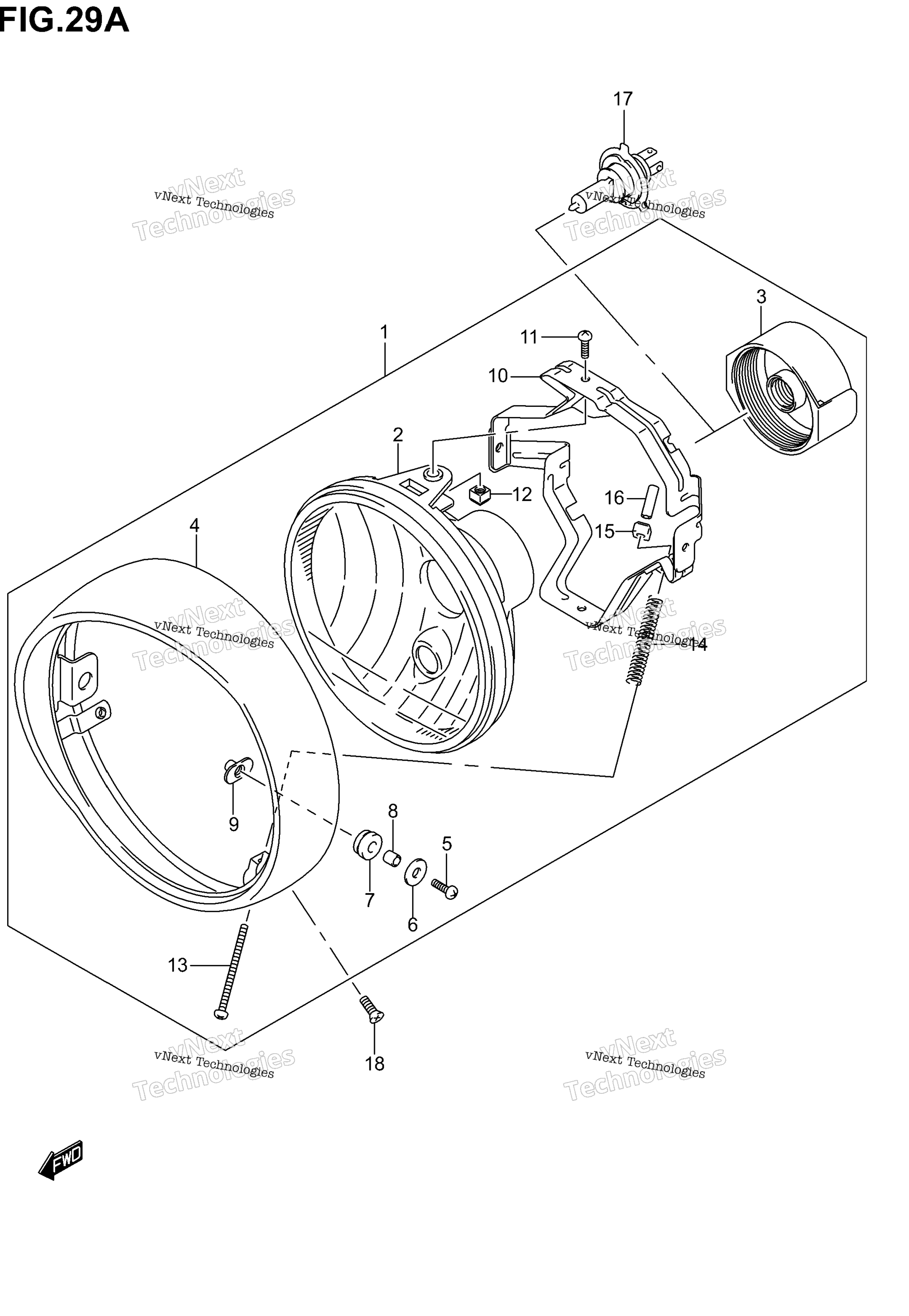 Фара Assy (Model K5)