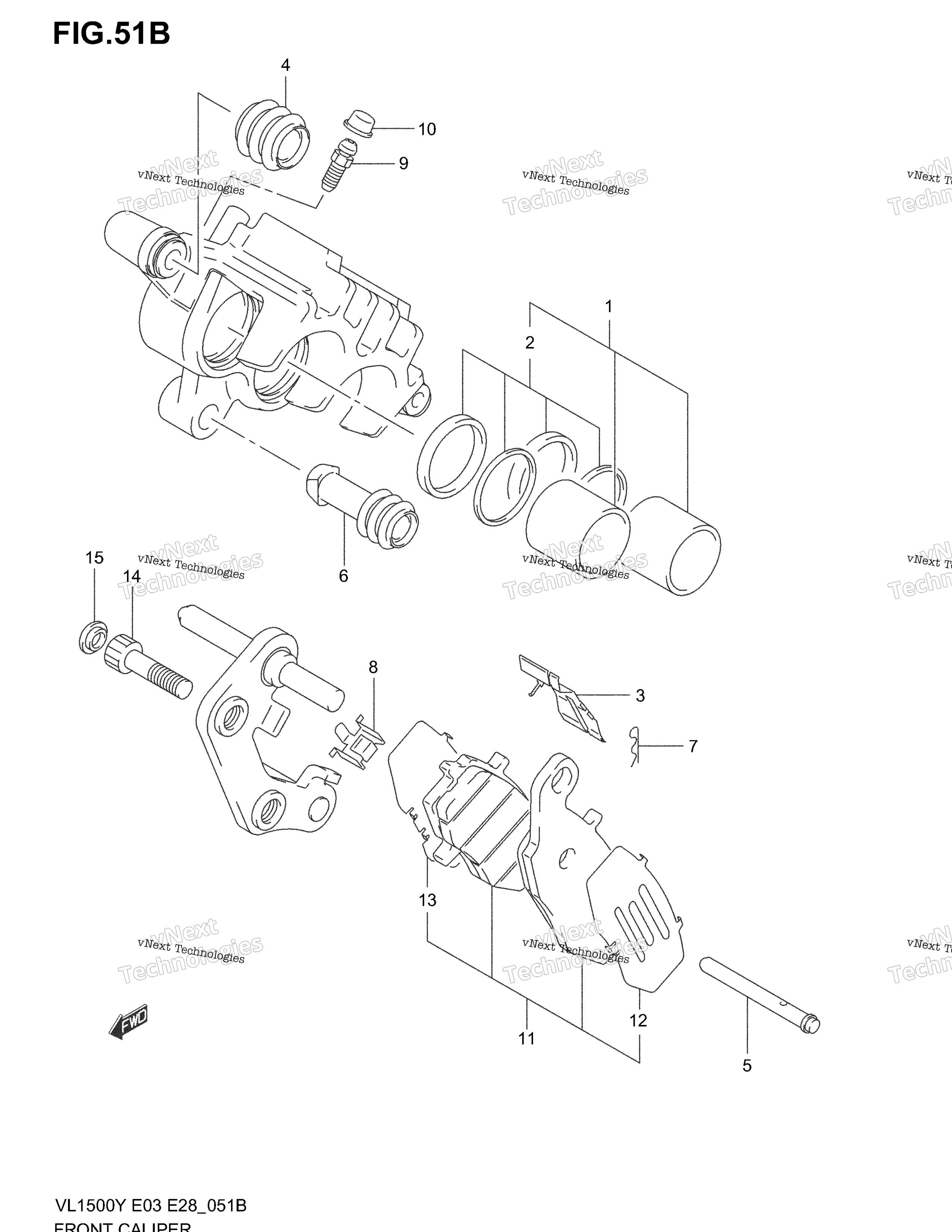 Передний суппорт (Model K2/K3/K4)