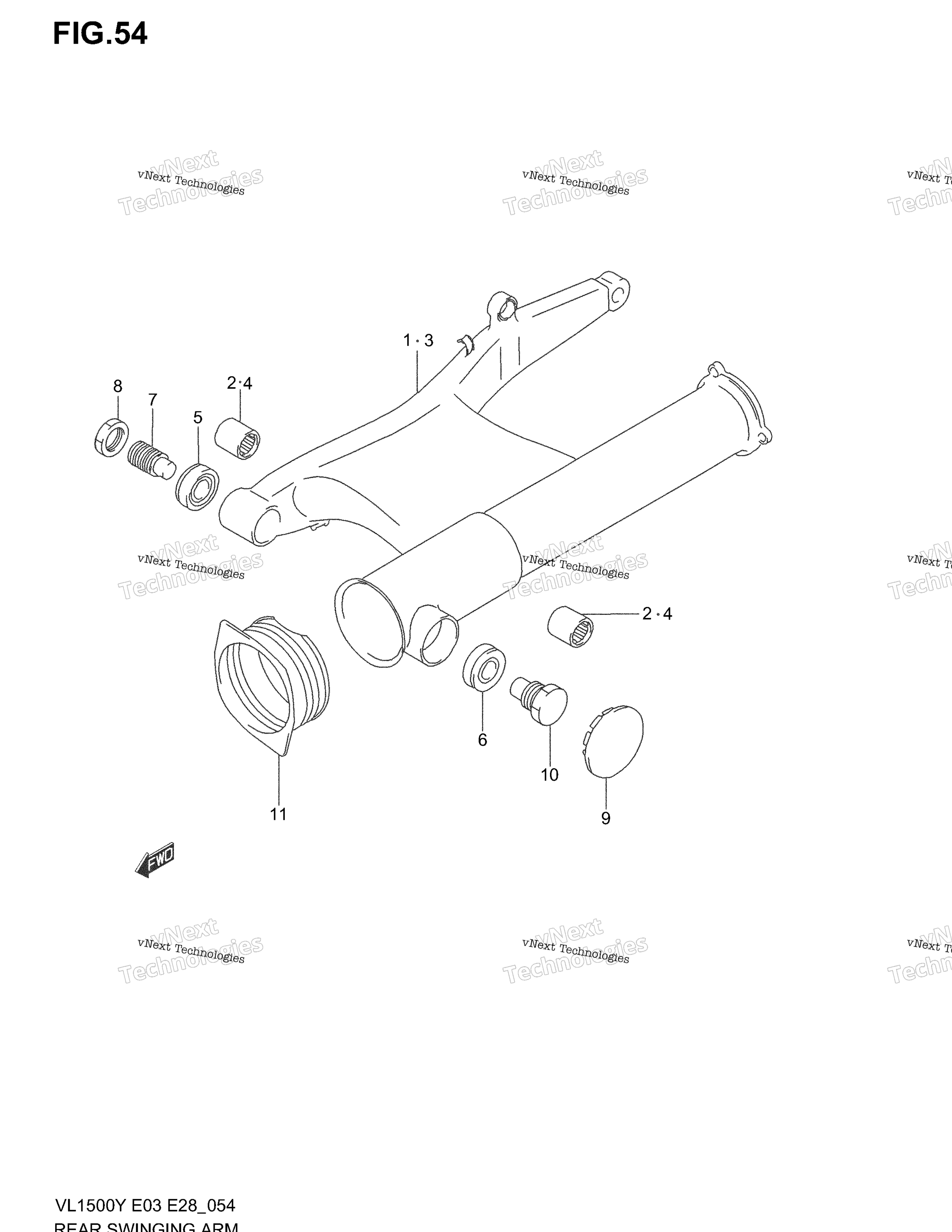 задний Swinging Arm