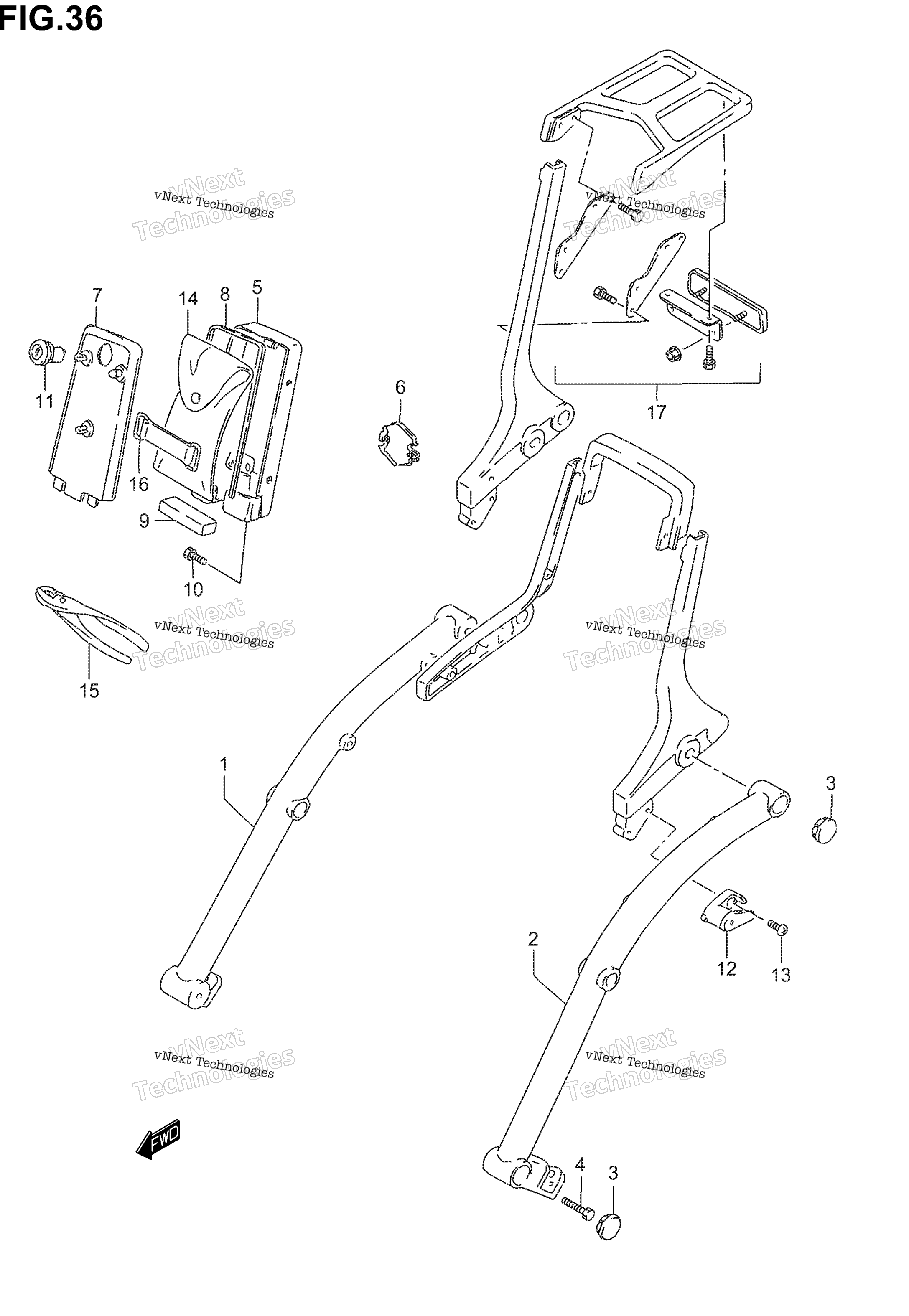 Рама Handle Grip (Model K1/K2/K3/K4)