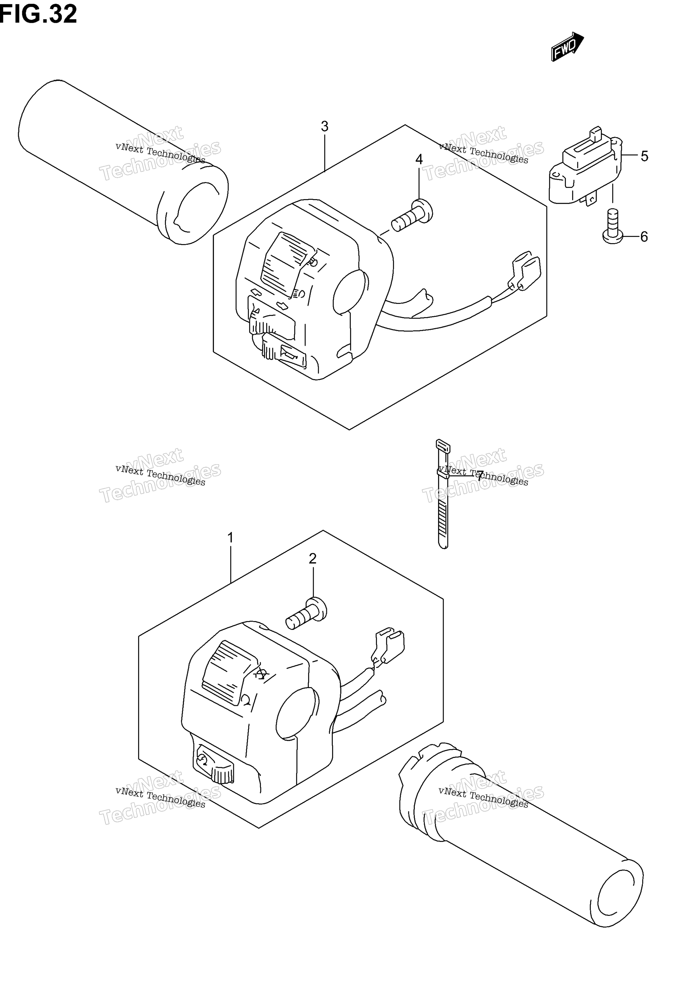 Переключатели на руле (Model K1/K2/K3)