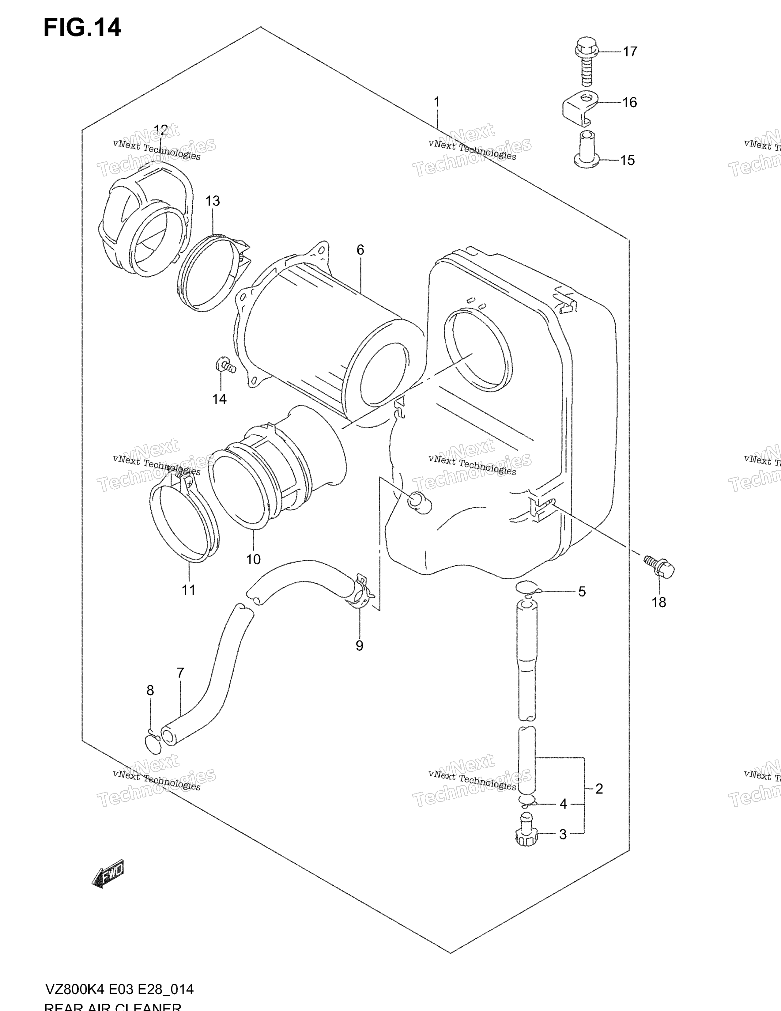 Задняя часть Air Cleaner