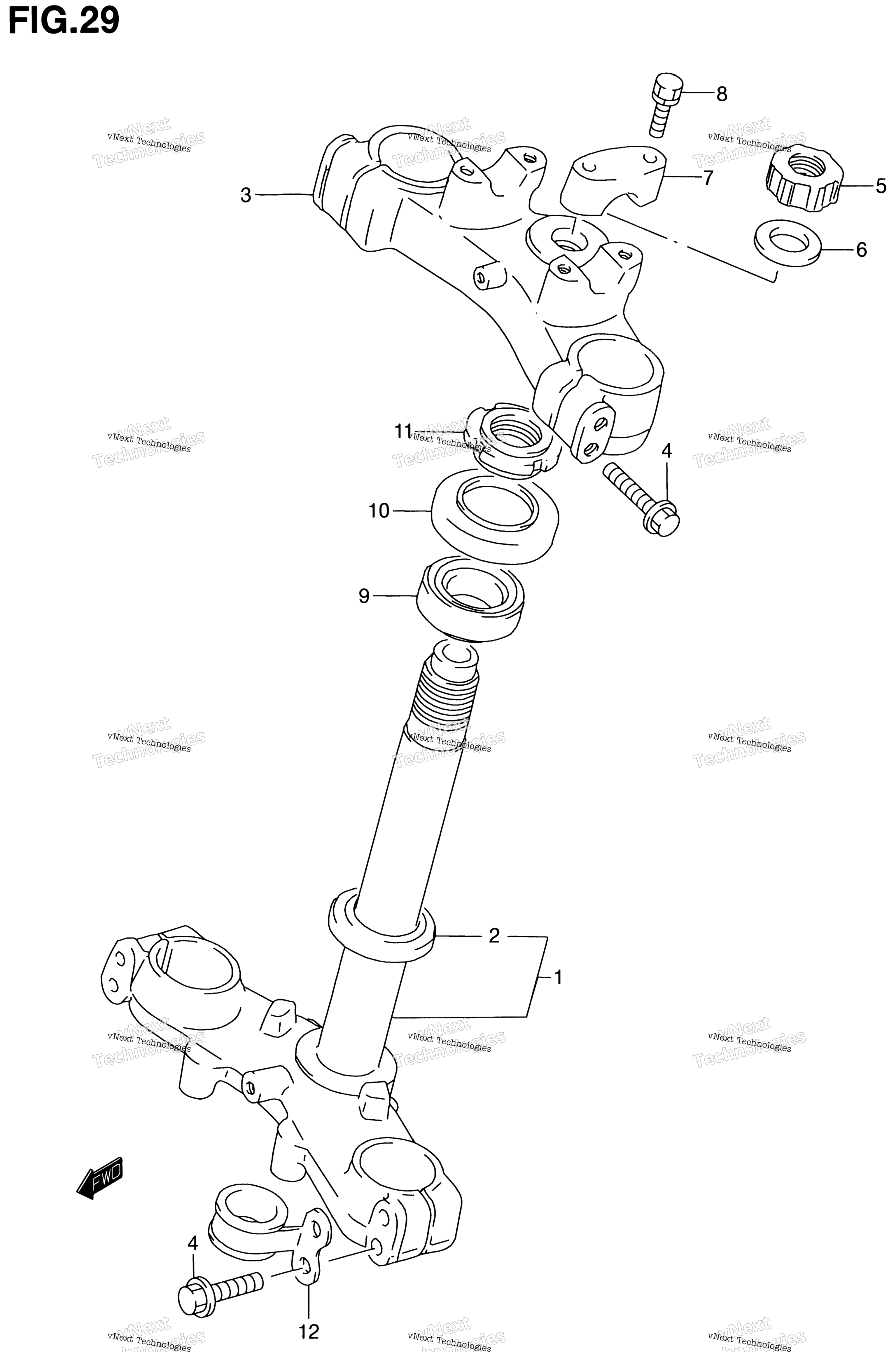 Передняя часть Fork Bracket