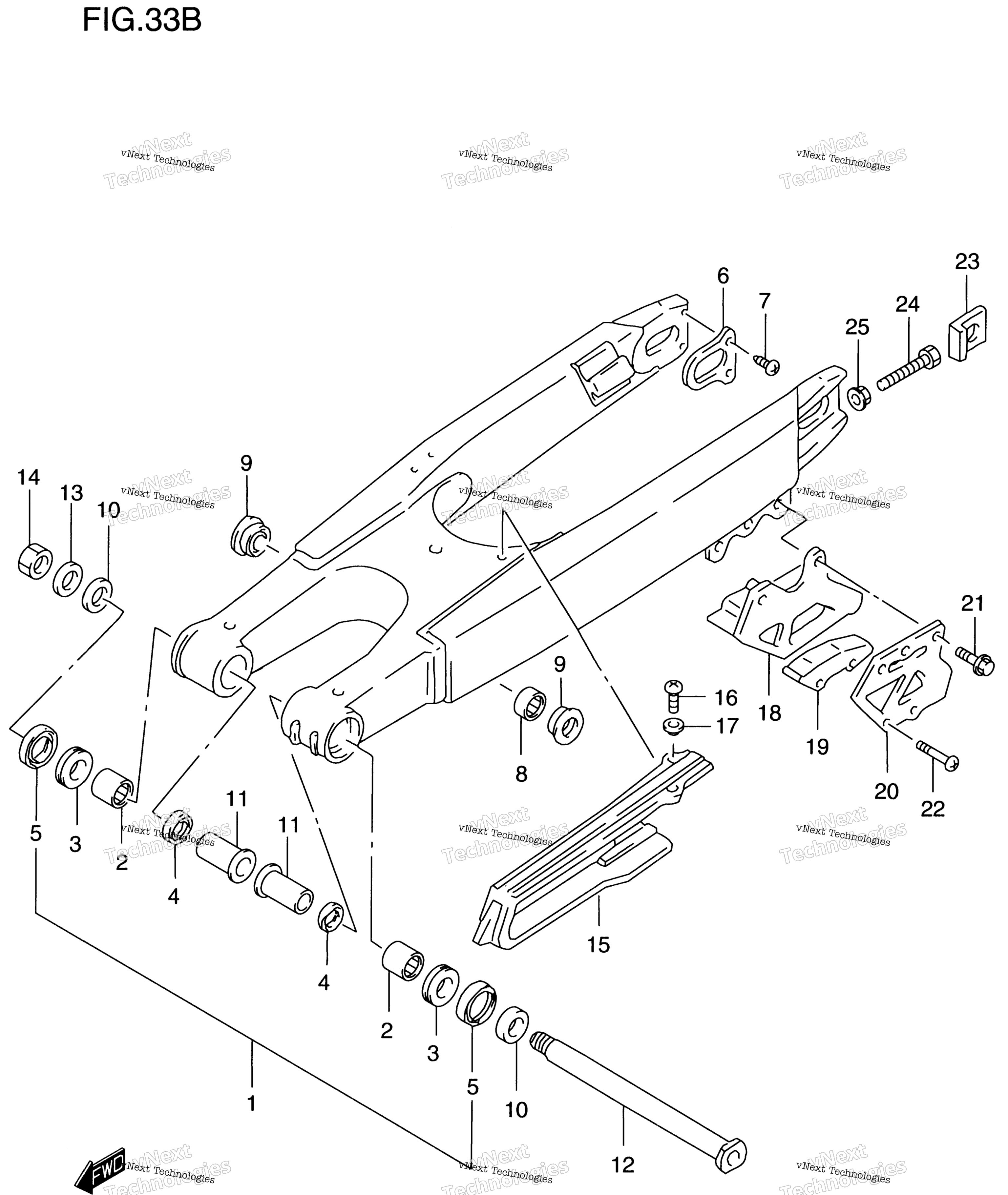 задний Swinging Arm (Model W)