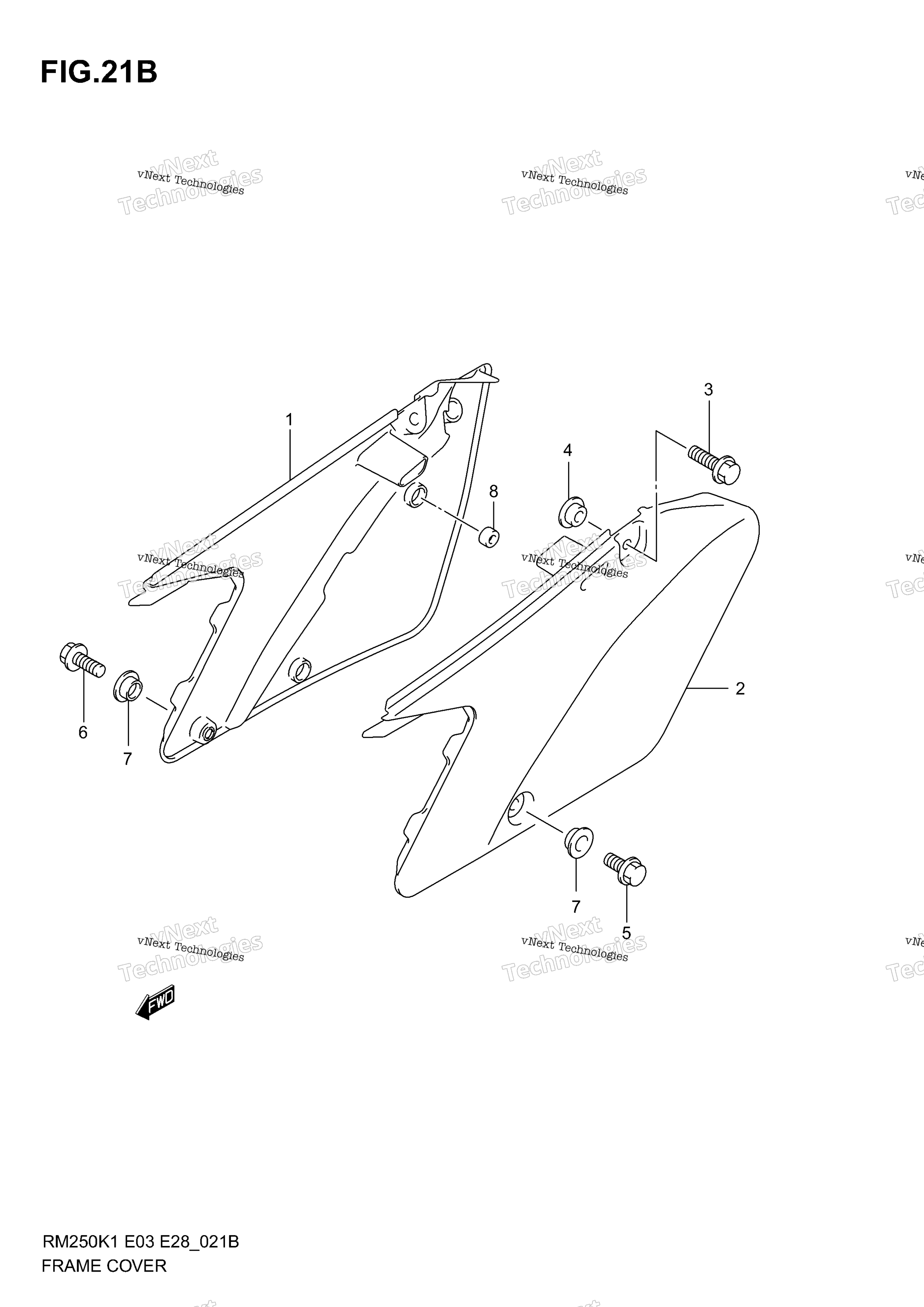 Крышка рамы (Model K3/K4/K5/K6)