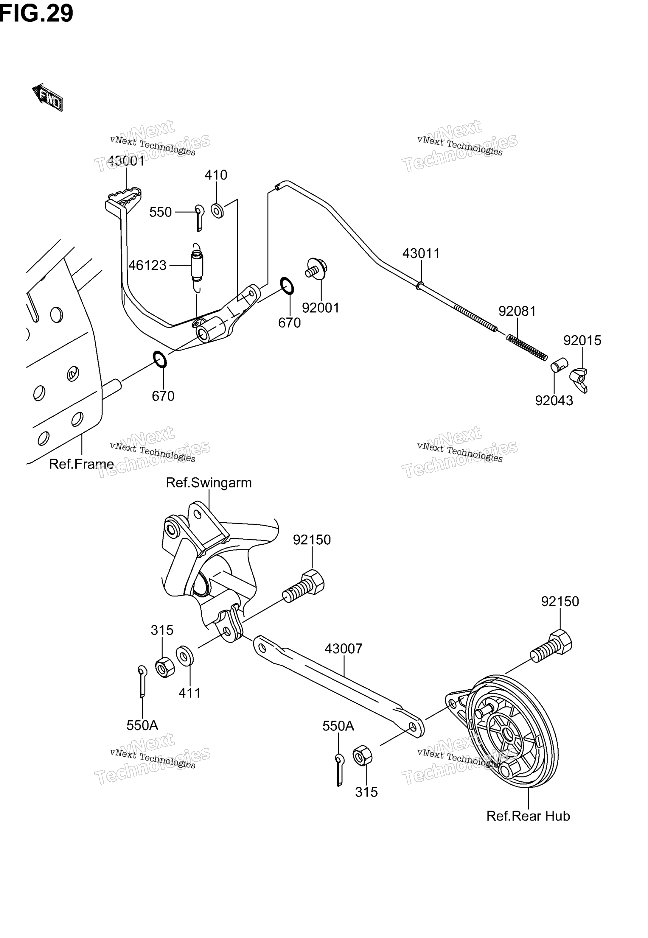 Тормоз Pedal