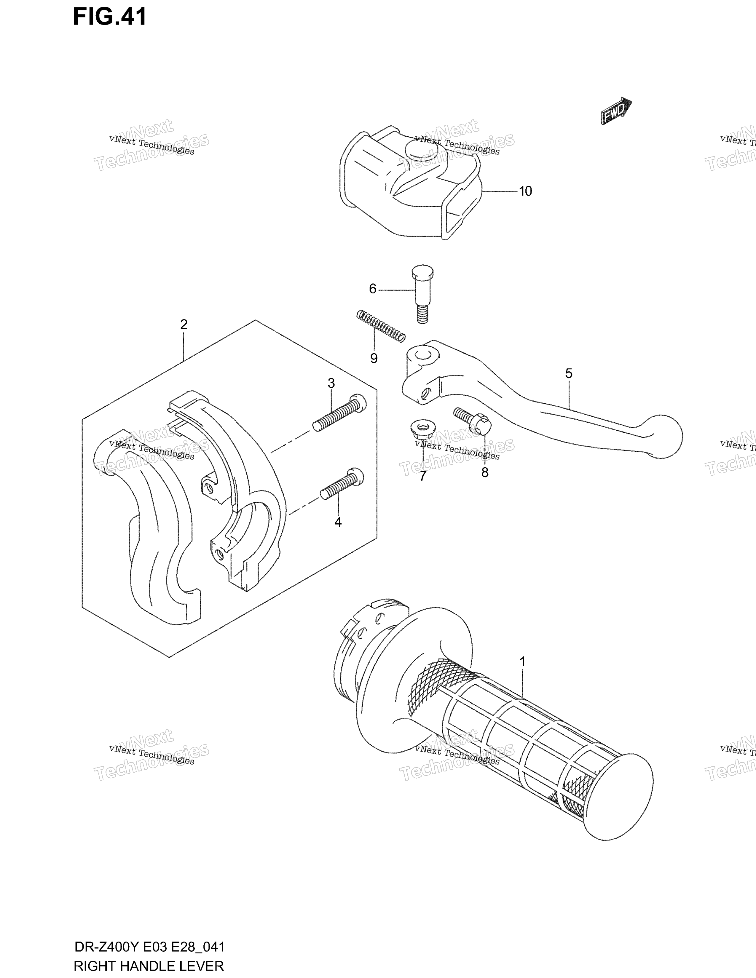 Right ручка рычаг