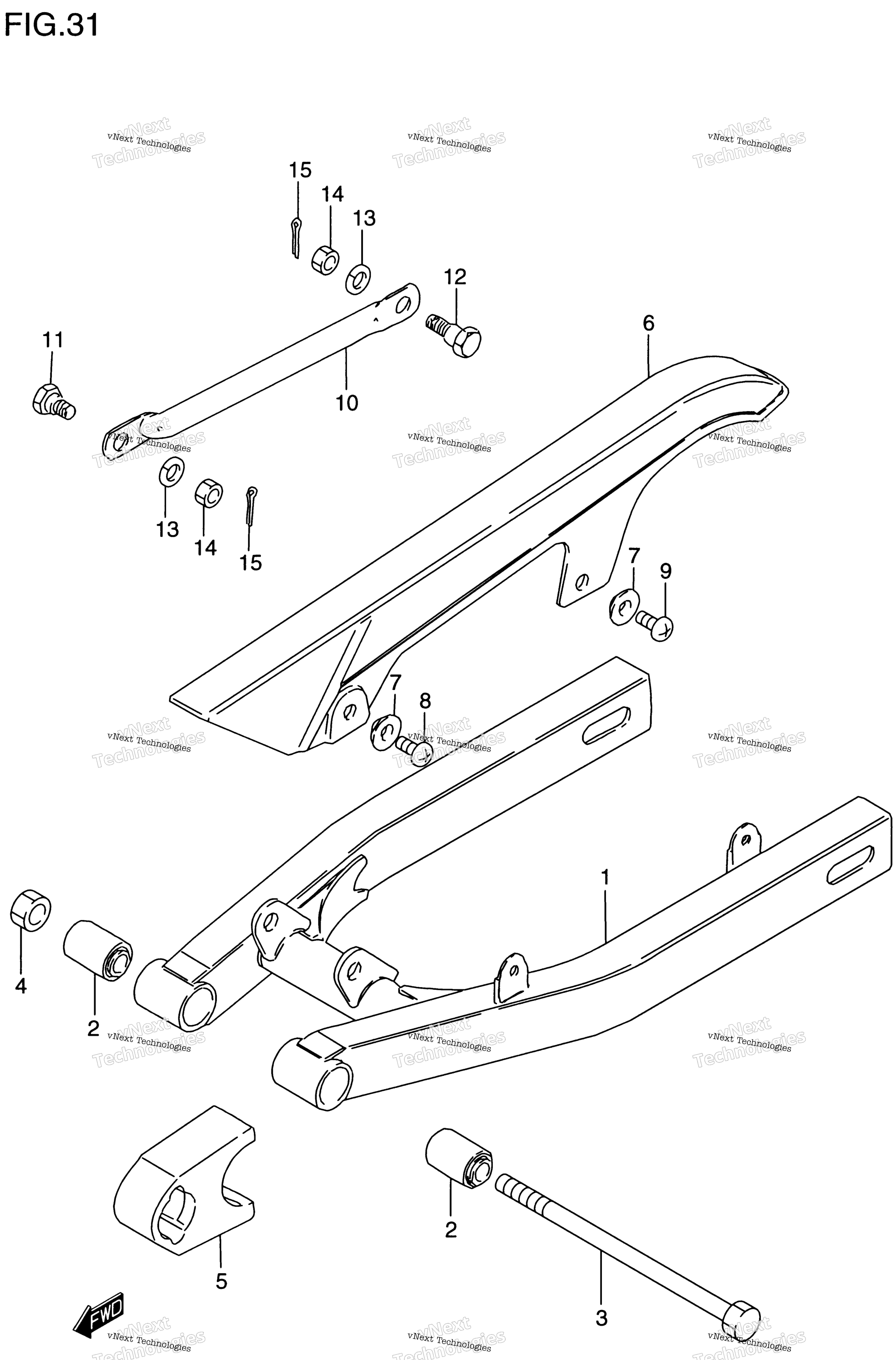 задний Swinging Arm
