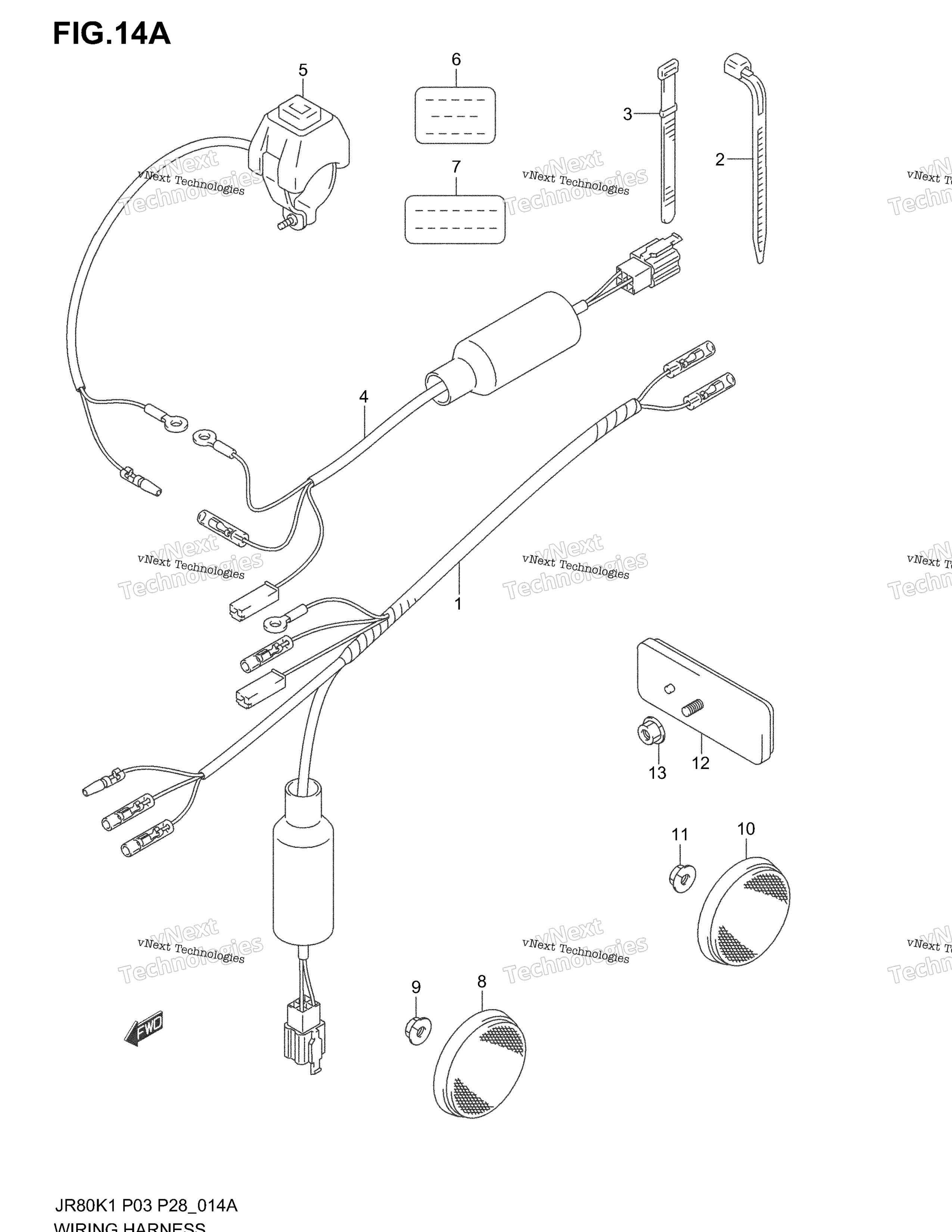 Жгут проводов (Model K2/K3/K4)